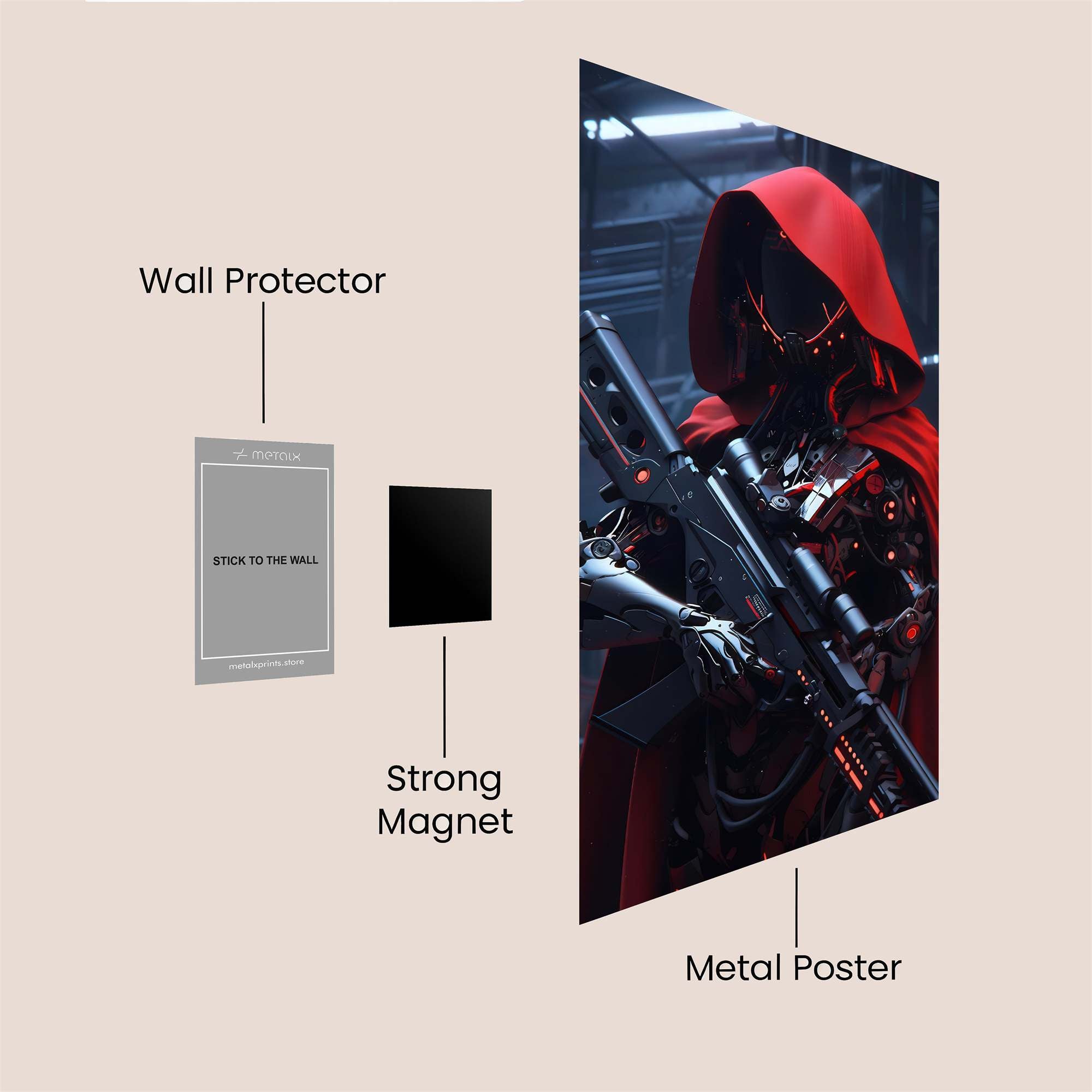 Cyber Monastic Safe Wall Magnetic / M