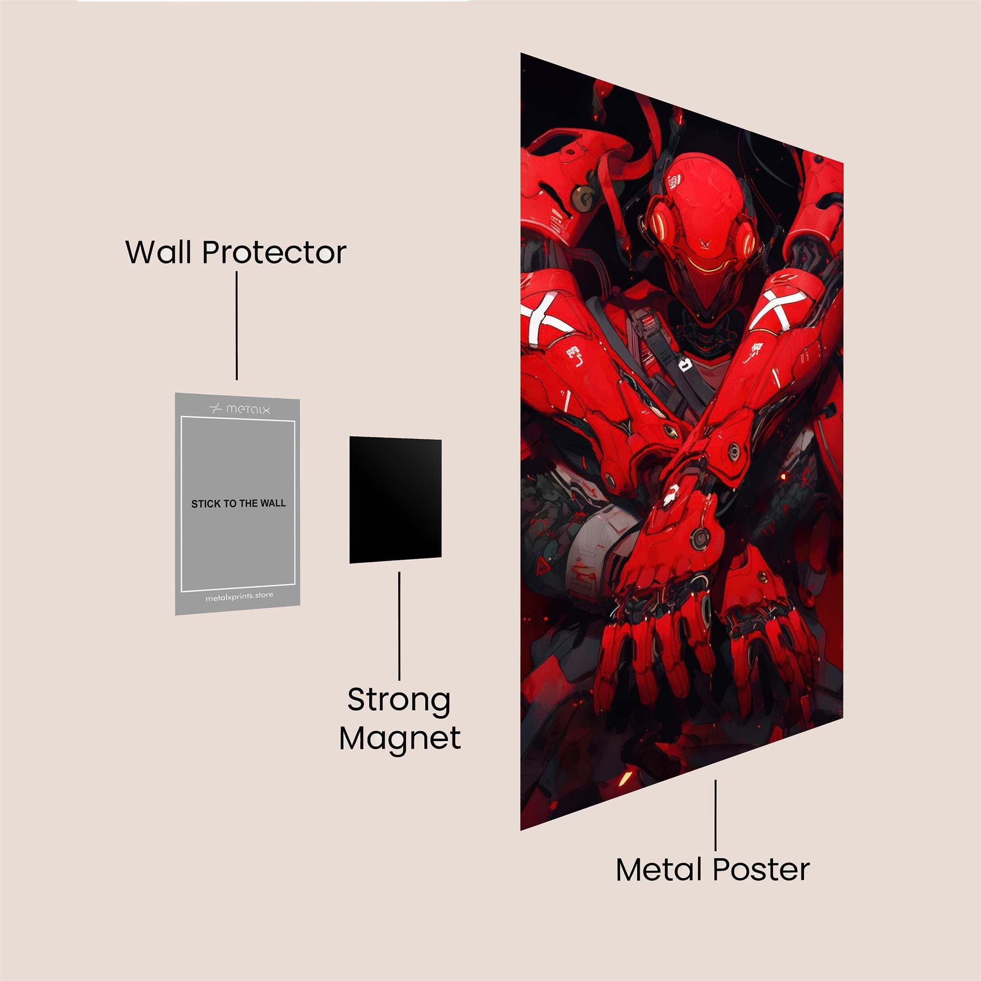 Cyberpunk Despair Safe Wall Magnetic / M