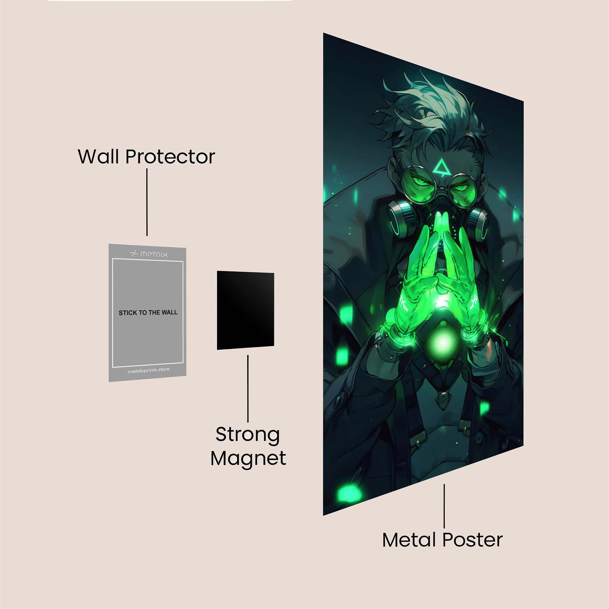 Mystical Glow Safe Wall Magnetic / M