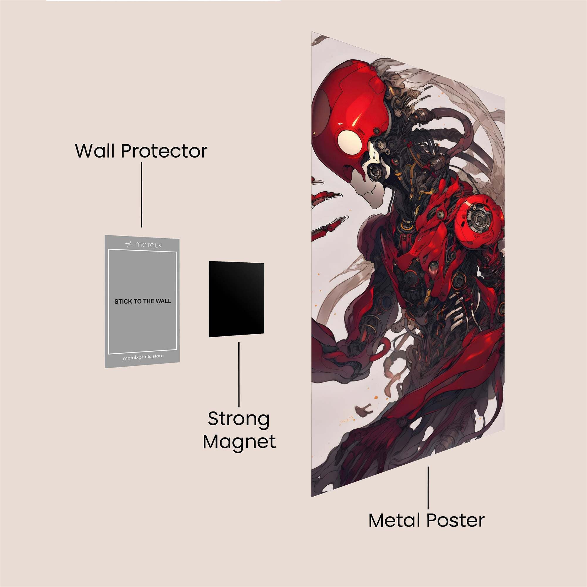Cyber Wraith Safe Wall Magnetic / M