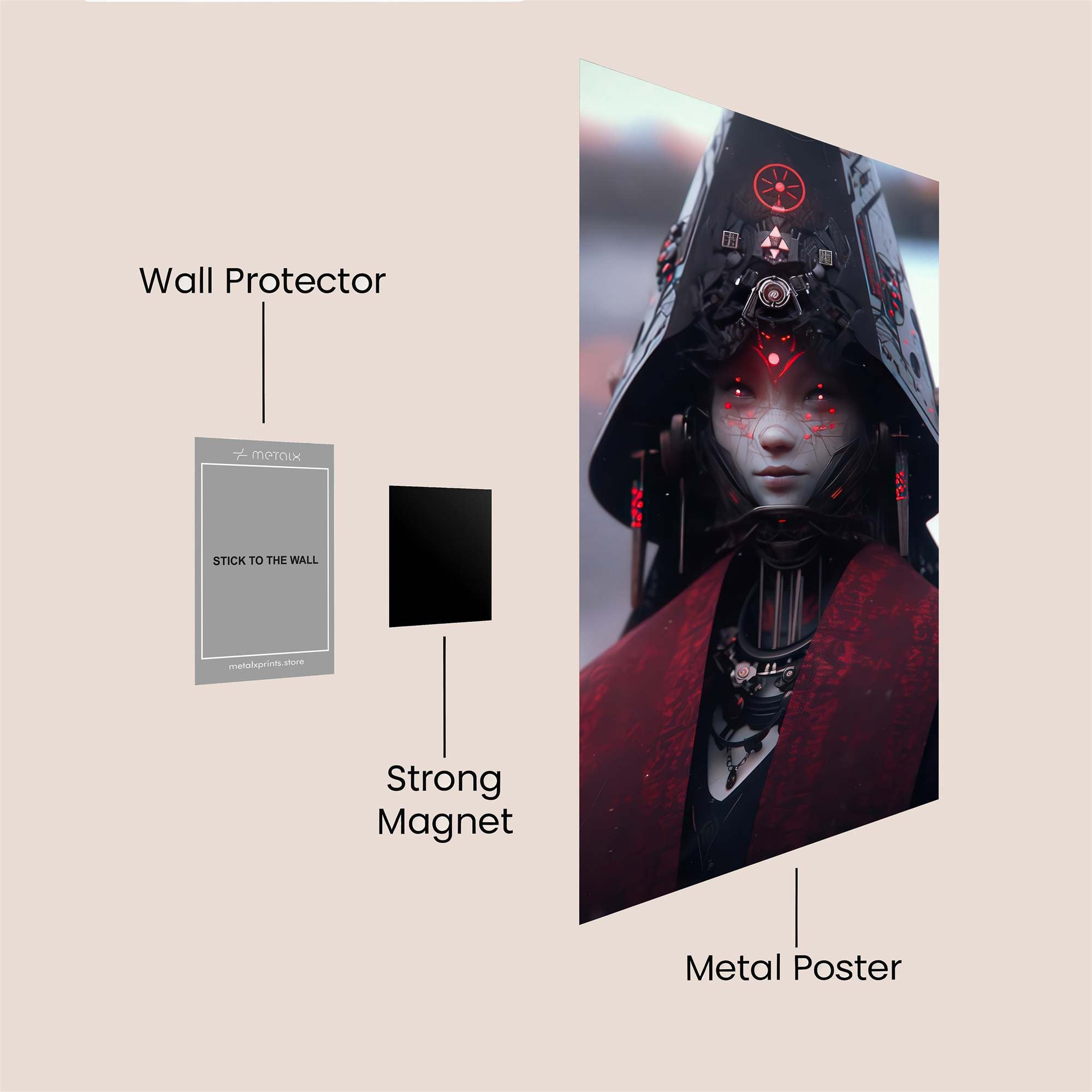 Astronaut Dreamscape Safe Wall Magnetic / M