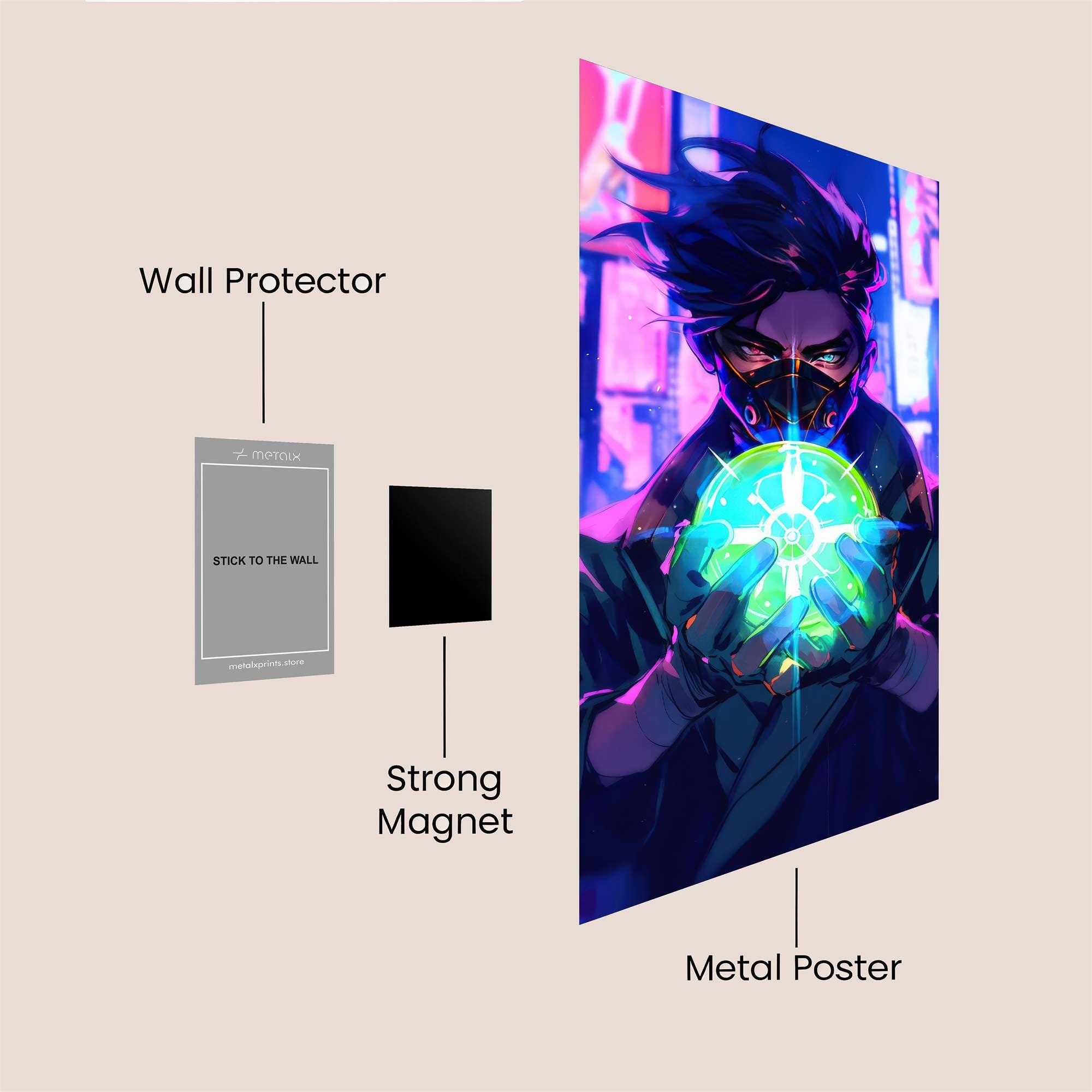 Neon Mystic Safe Wall Magnetic / M