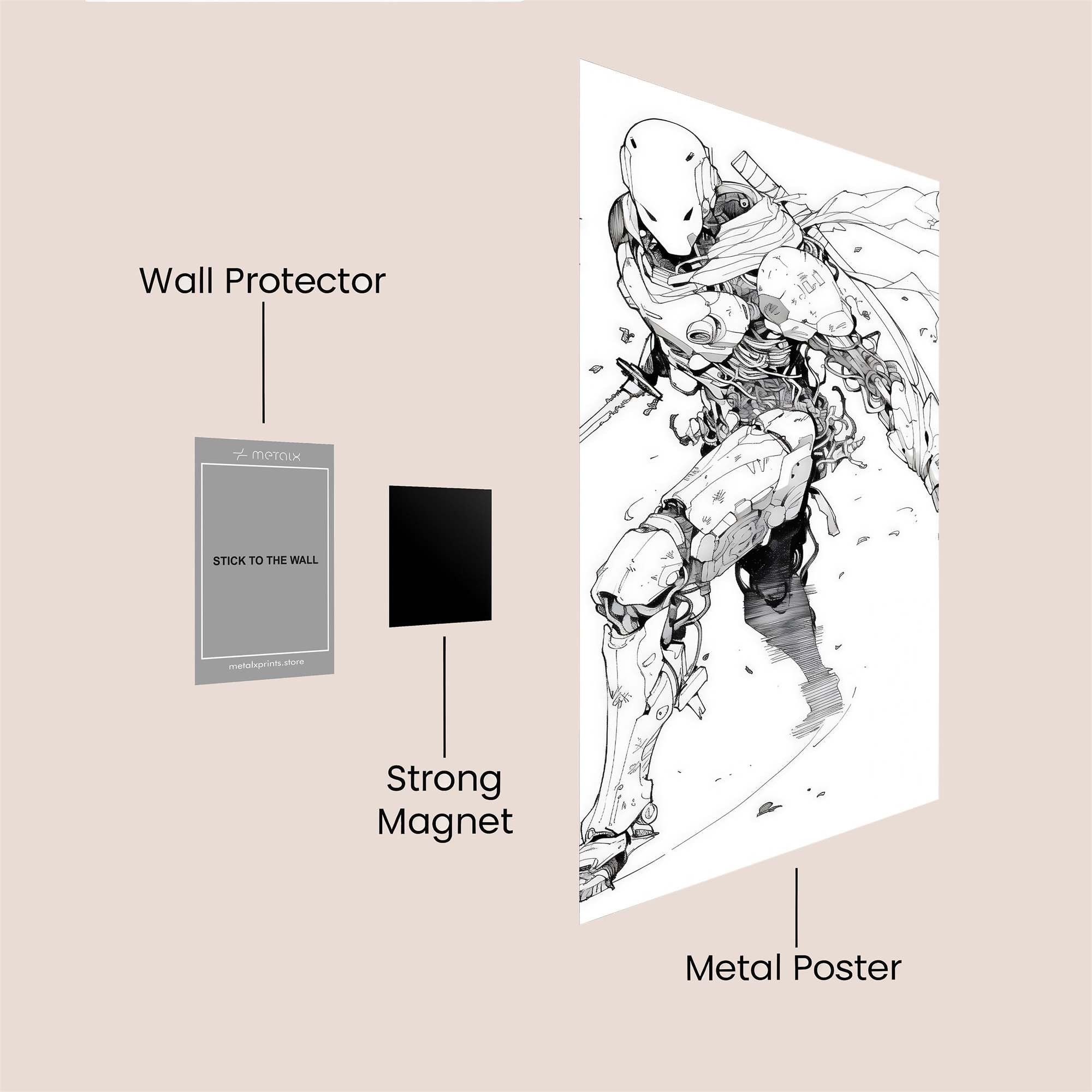 Samurai Serenity Safe Wall Magnetic / M