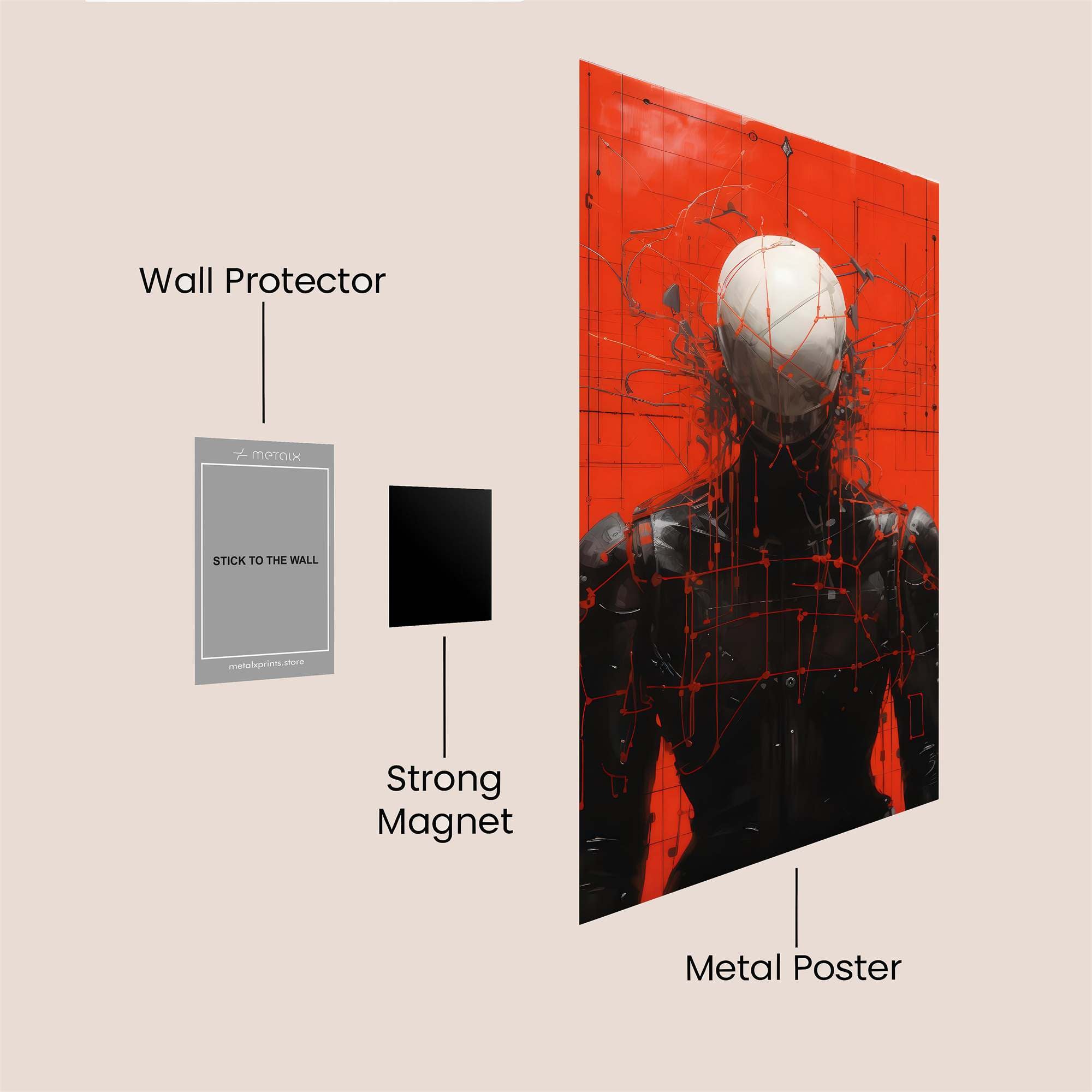 Android Isolation Safe Wall Magnetic / M