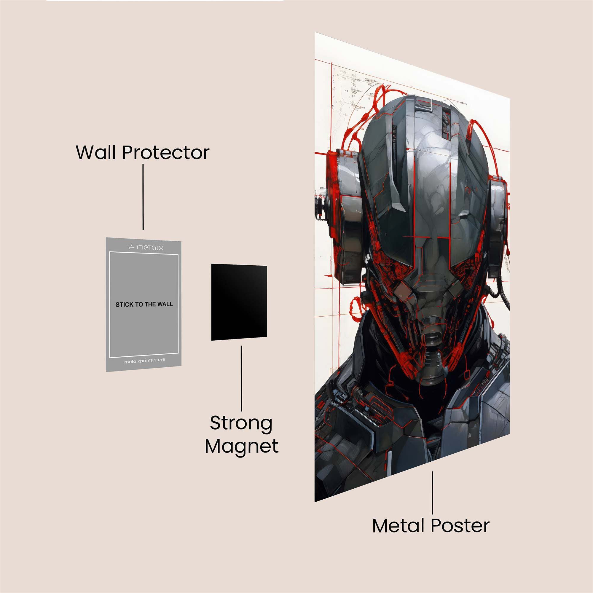 War Machine Safe Wall Magnetic / M