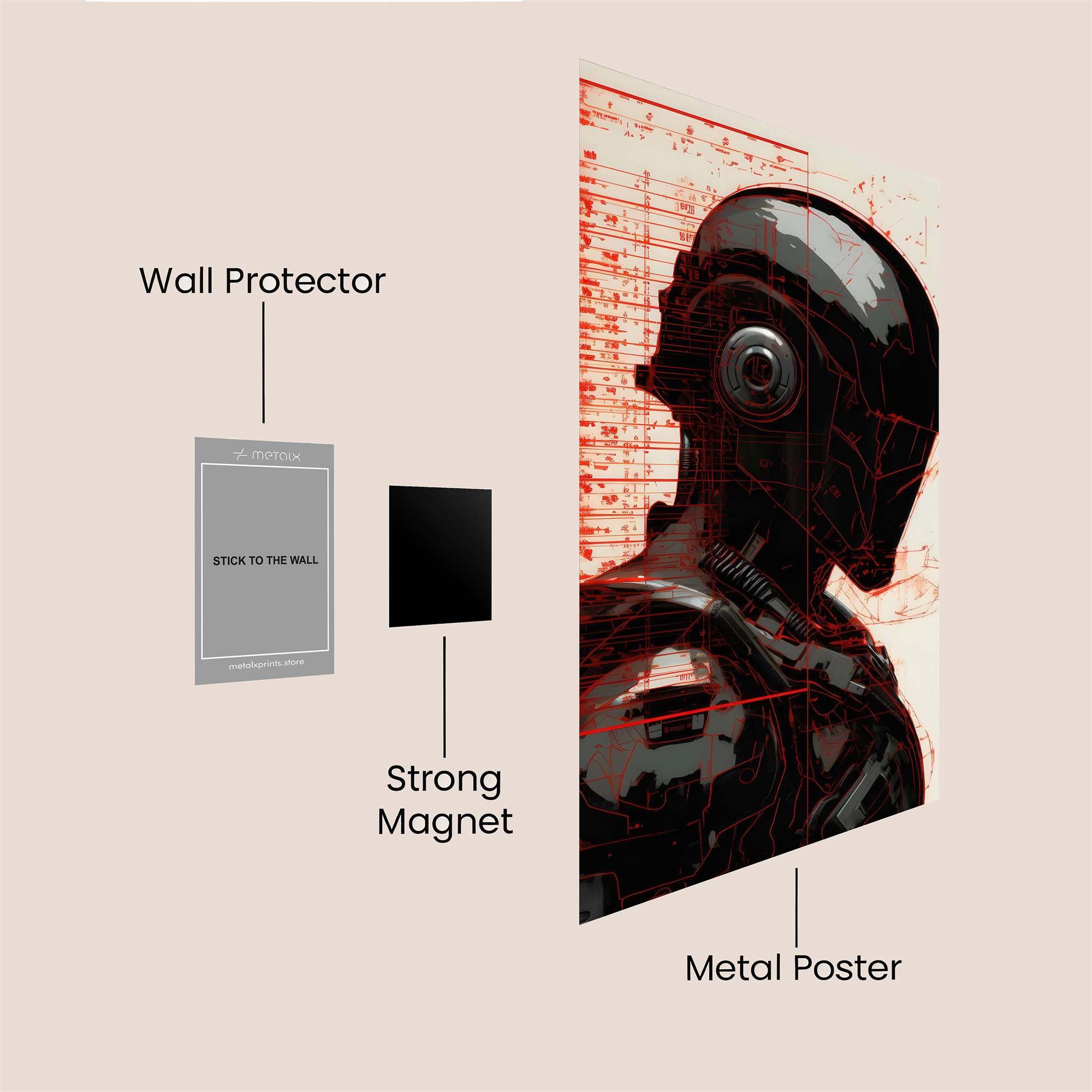 Robot Enigma Safe Wall Magnetic / M