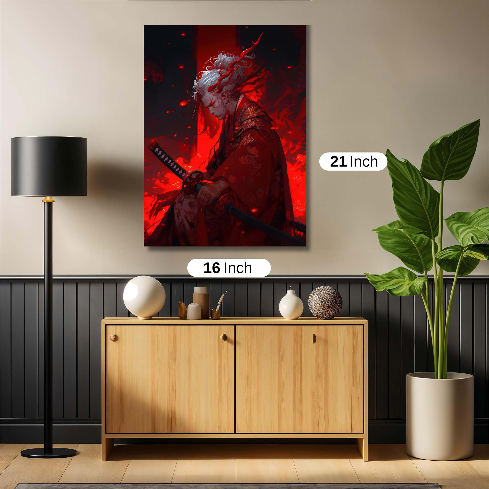 Samurai Inferno Safe Wall Magnetic / M
