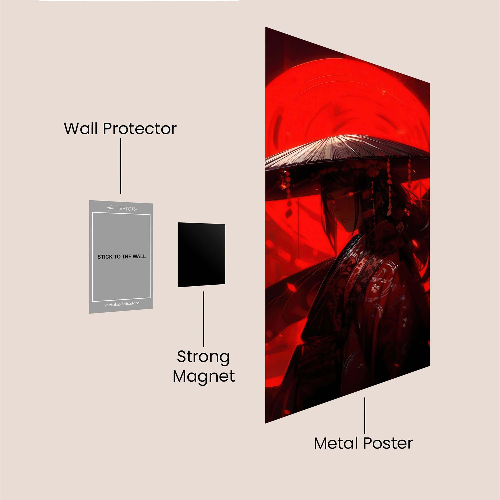 Samurai Blaze Safe Wall Magnetic / M