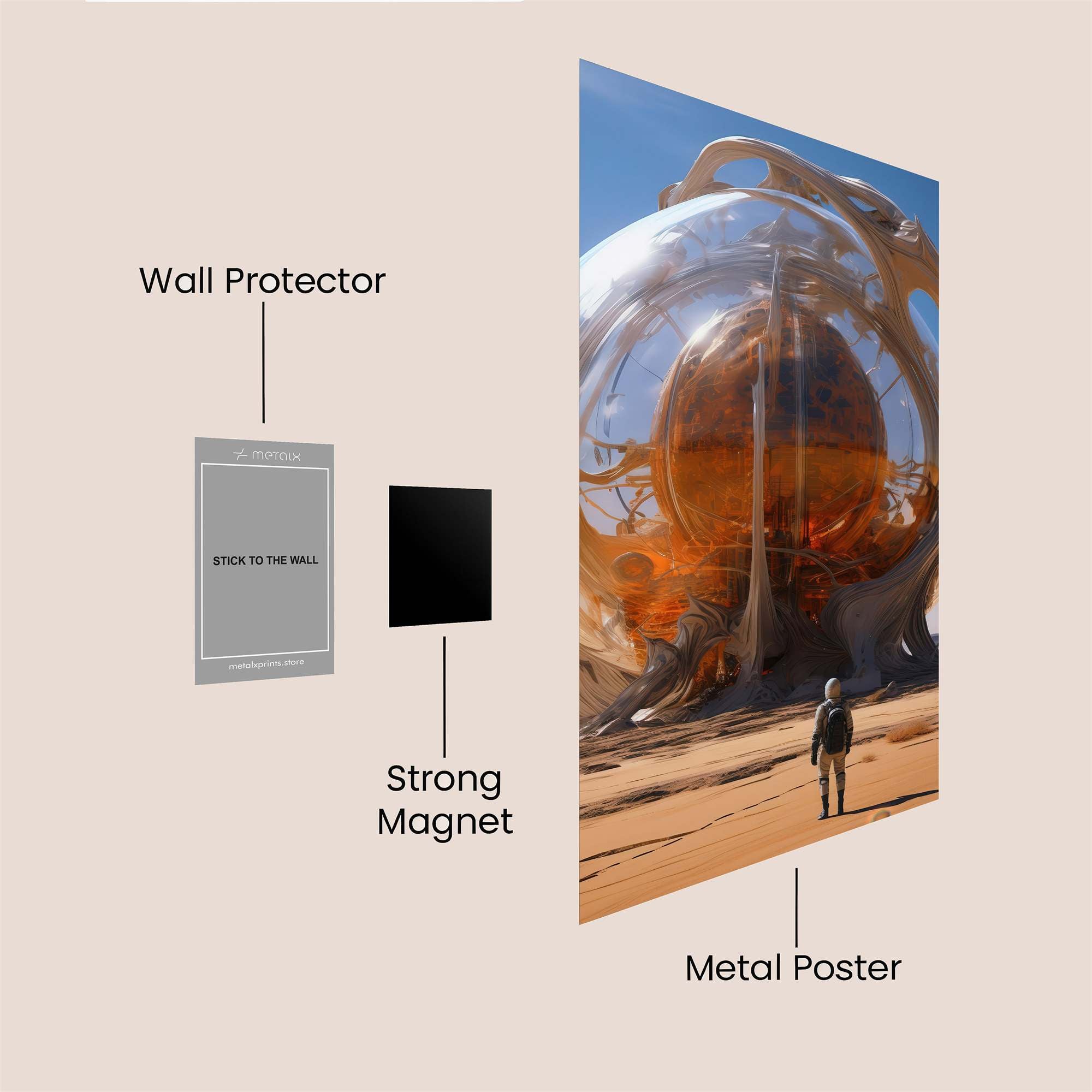 Sphere Enigma Safe Wall Magnetic / M
