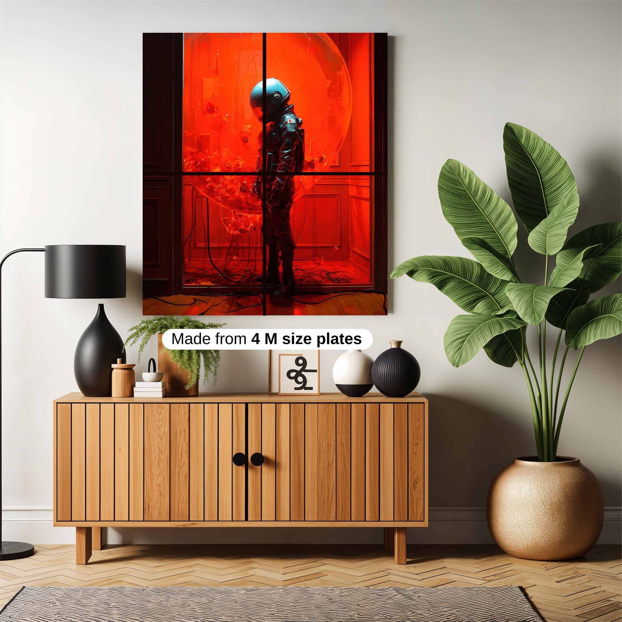 Astronaut Enigma Safe Wall Magnetic / M