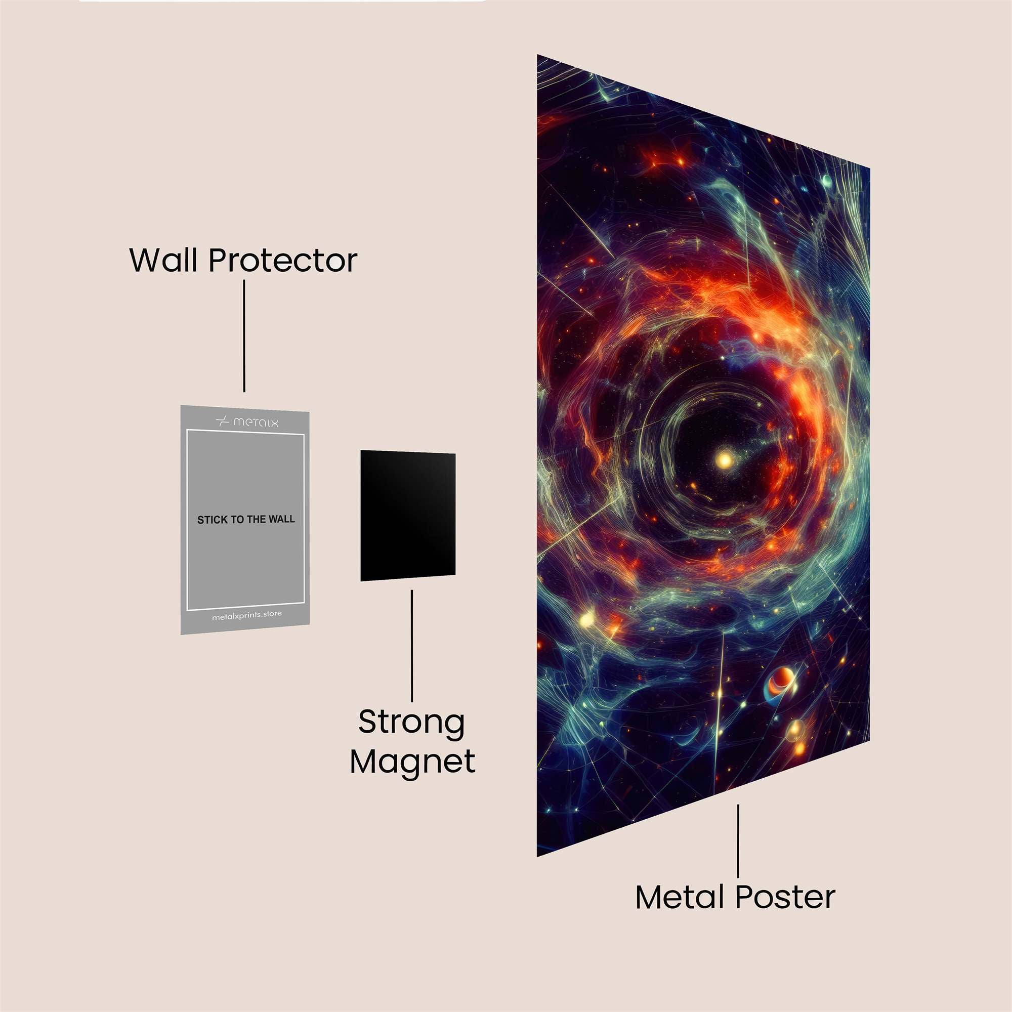 Cosmic Whirl Safe Wall Magnetic / M