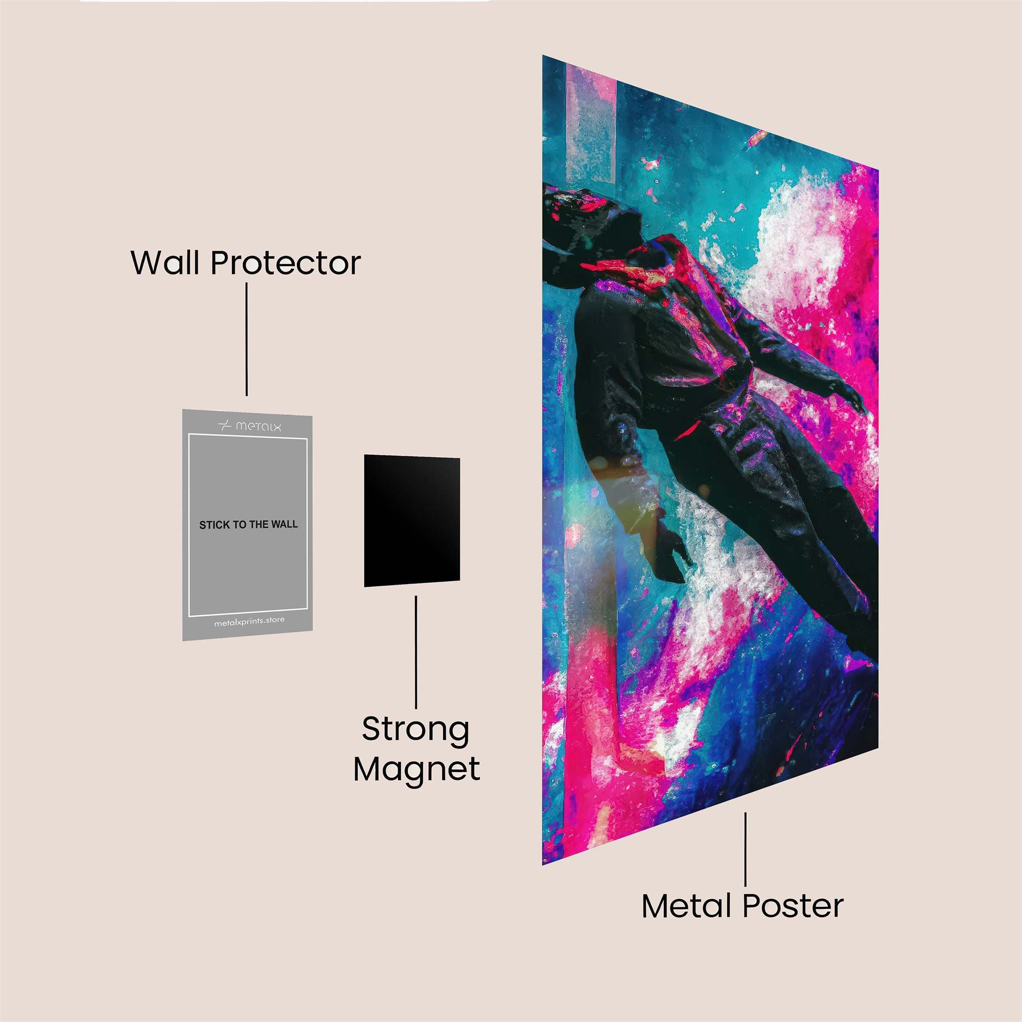 Cosmic Drift Safe Wall Magnetic / M