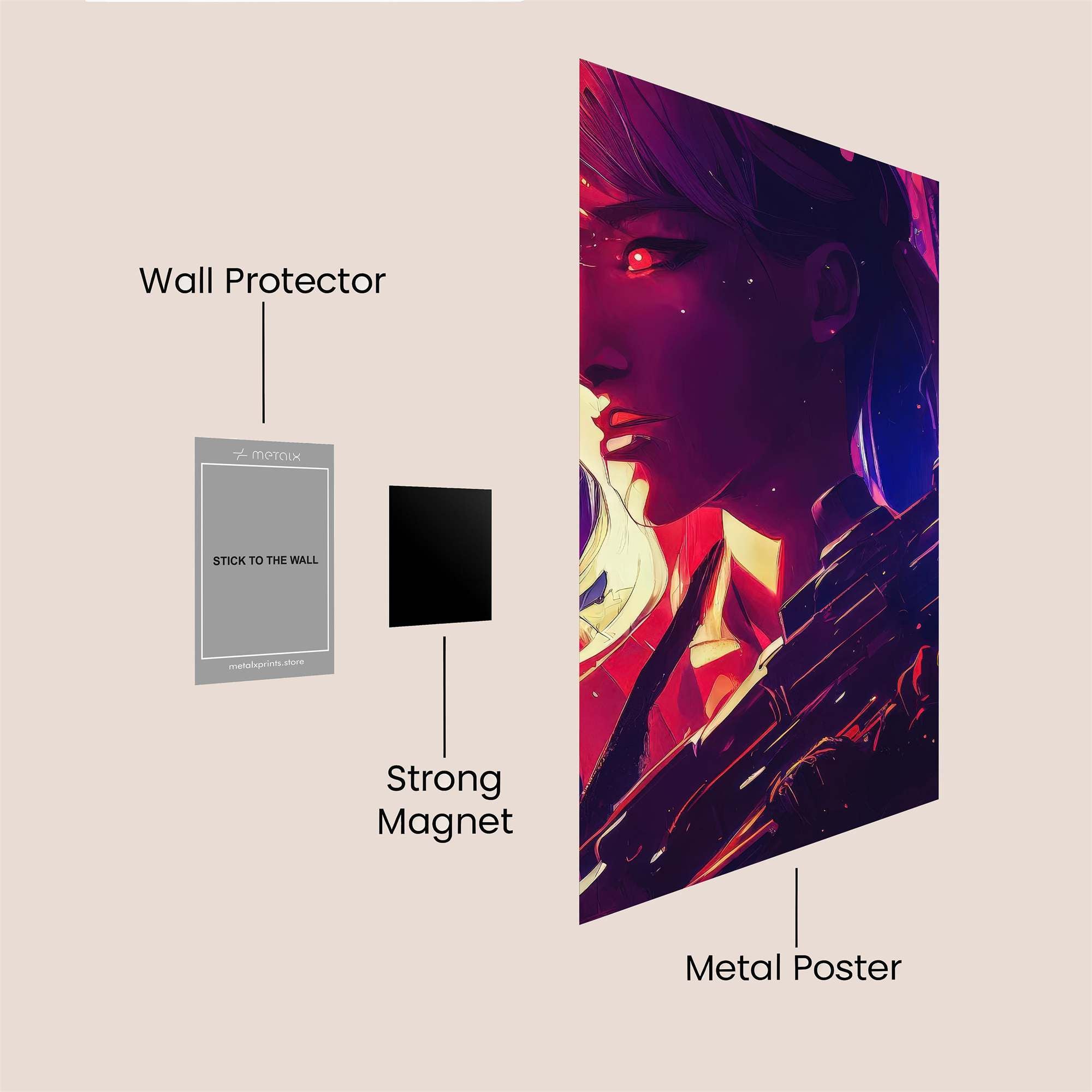 Demon Clash Safe Wall Magnetic / M