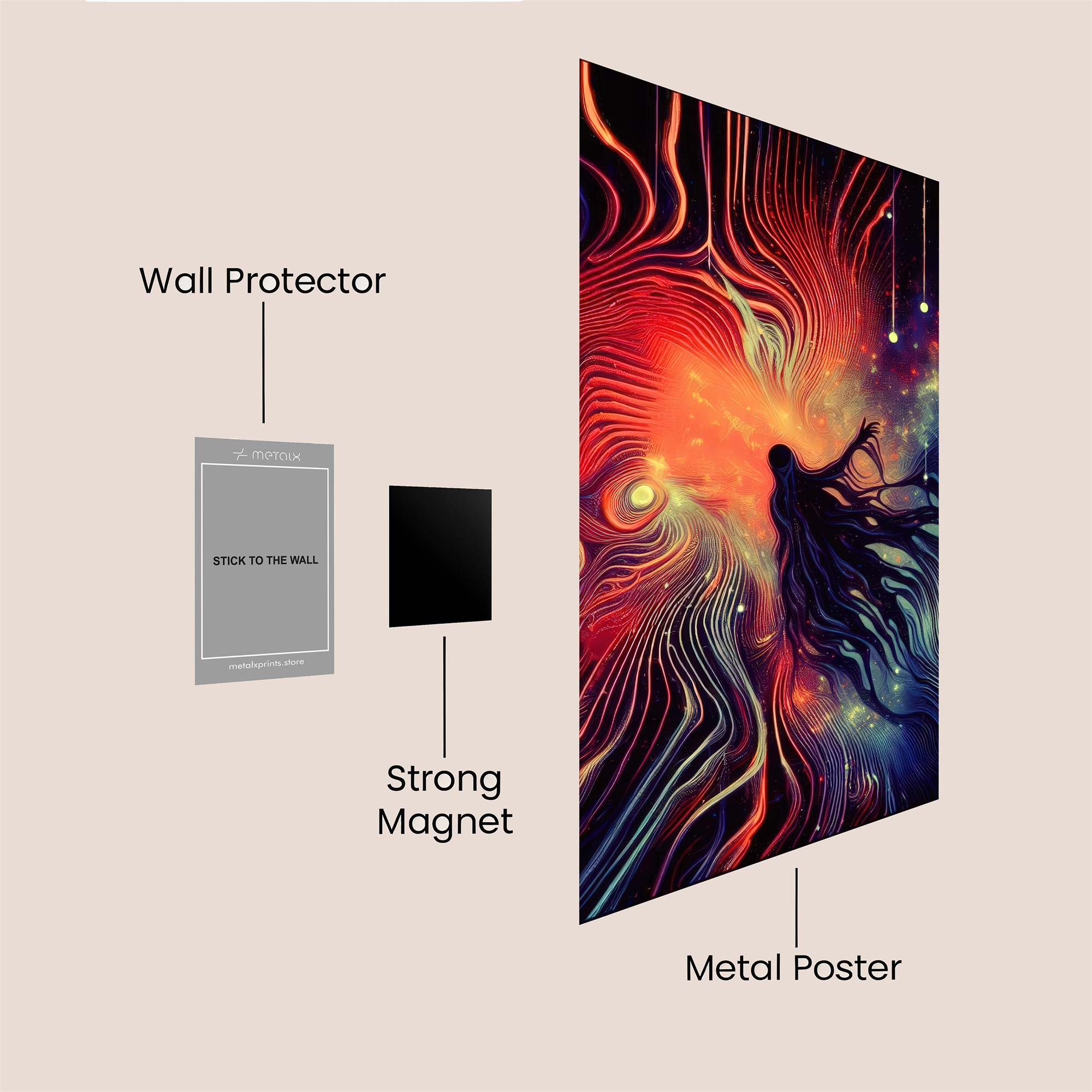 Cosmic Wraith Safe Wall Magnetic / M