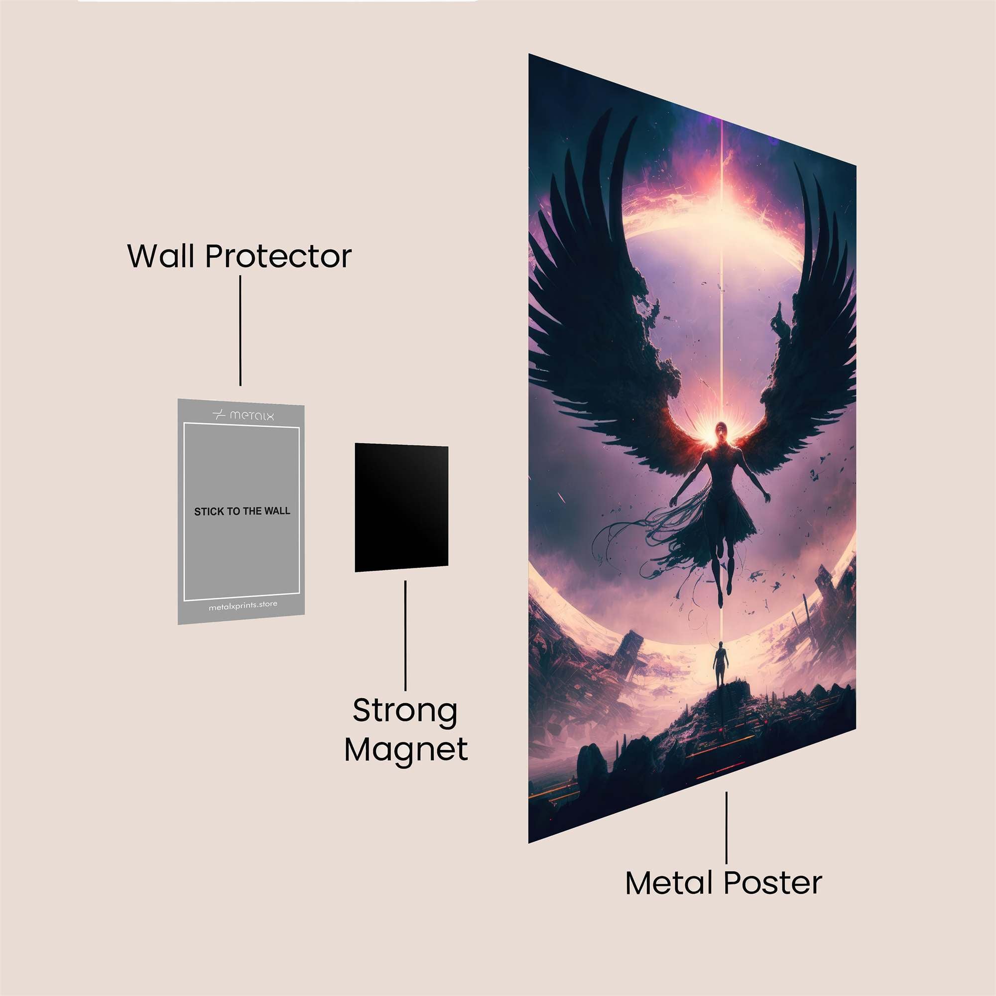 Angel Ascend Safe Wall Magnetic / M
