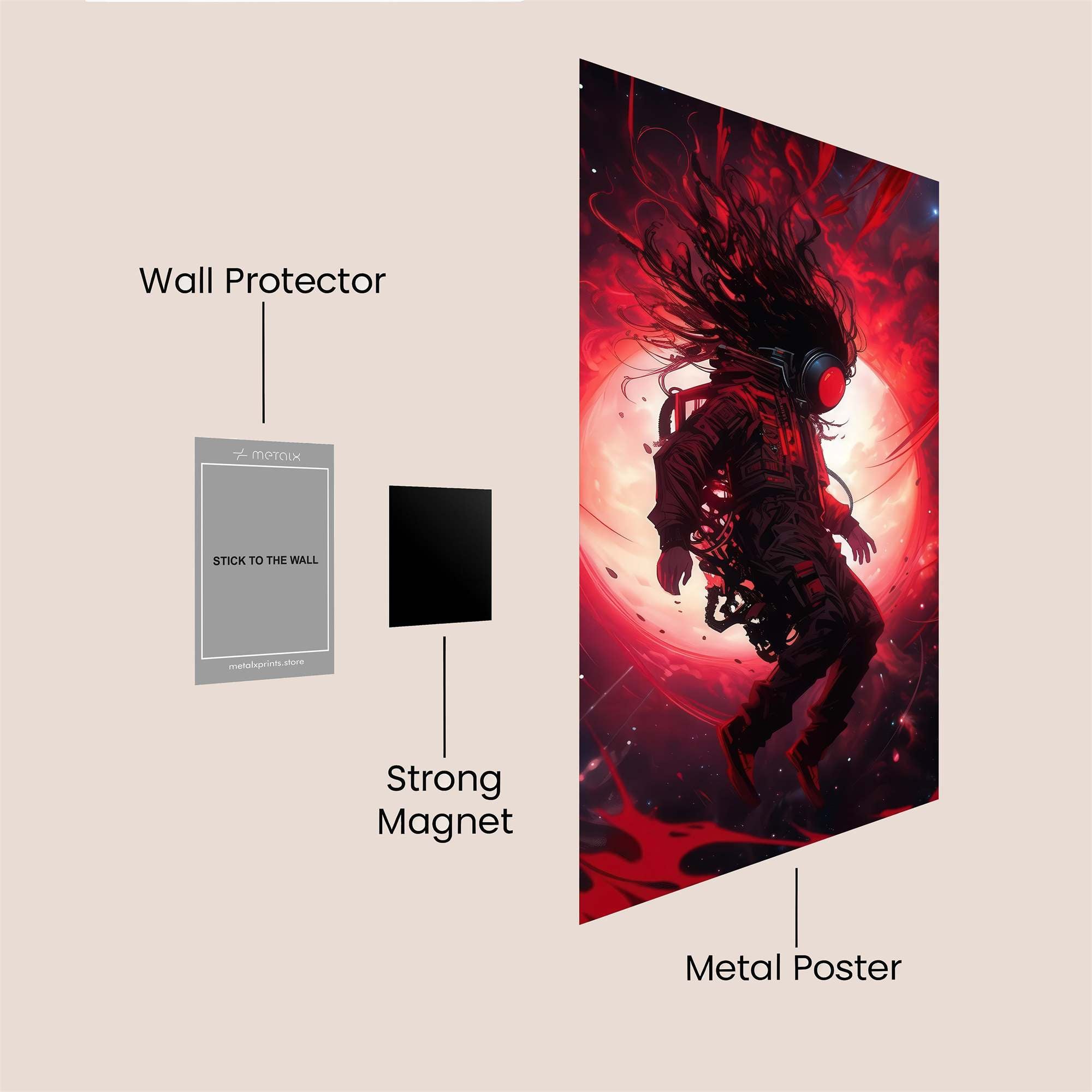 Astronaut Fury Safe Wall Magnetic / M