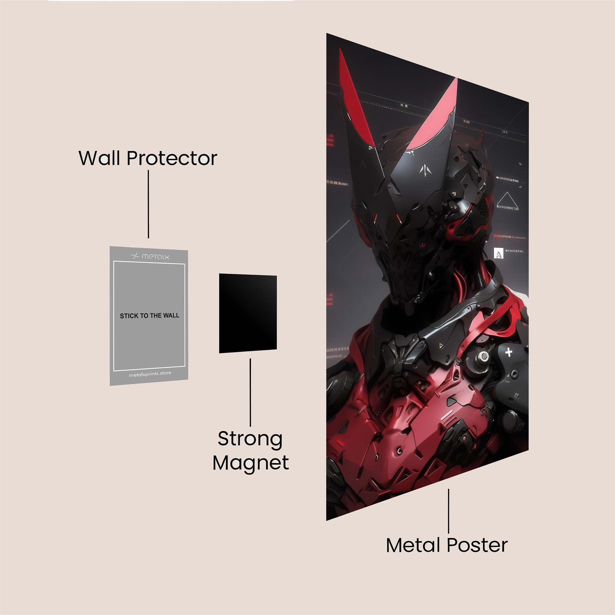 Cyber Enigma Safe Wall Magnetic / M