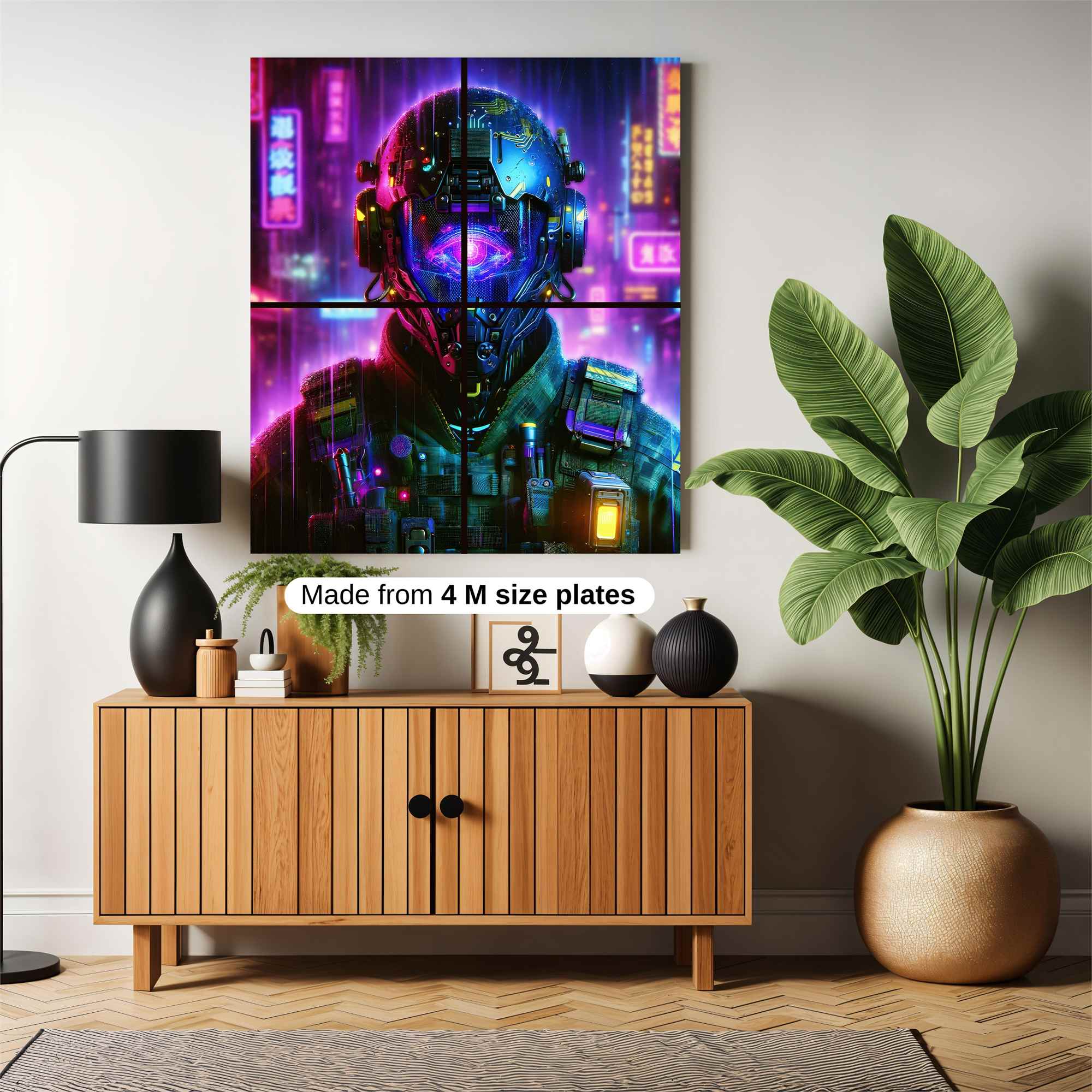 Neon Sentinel Safe Wall Magnetic / M