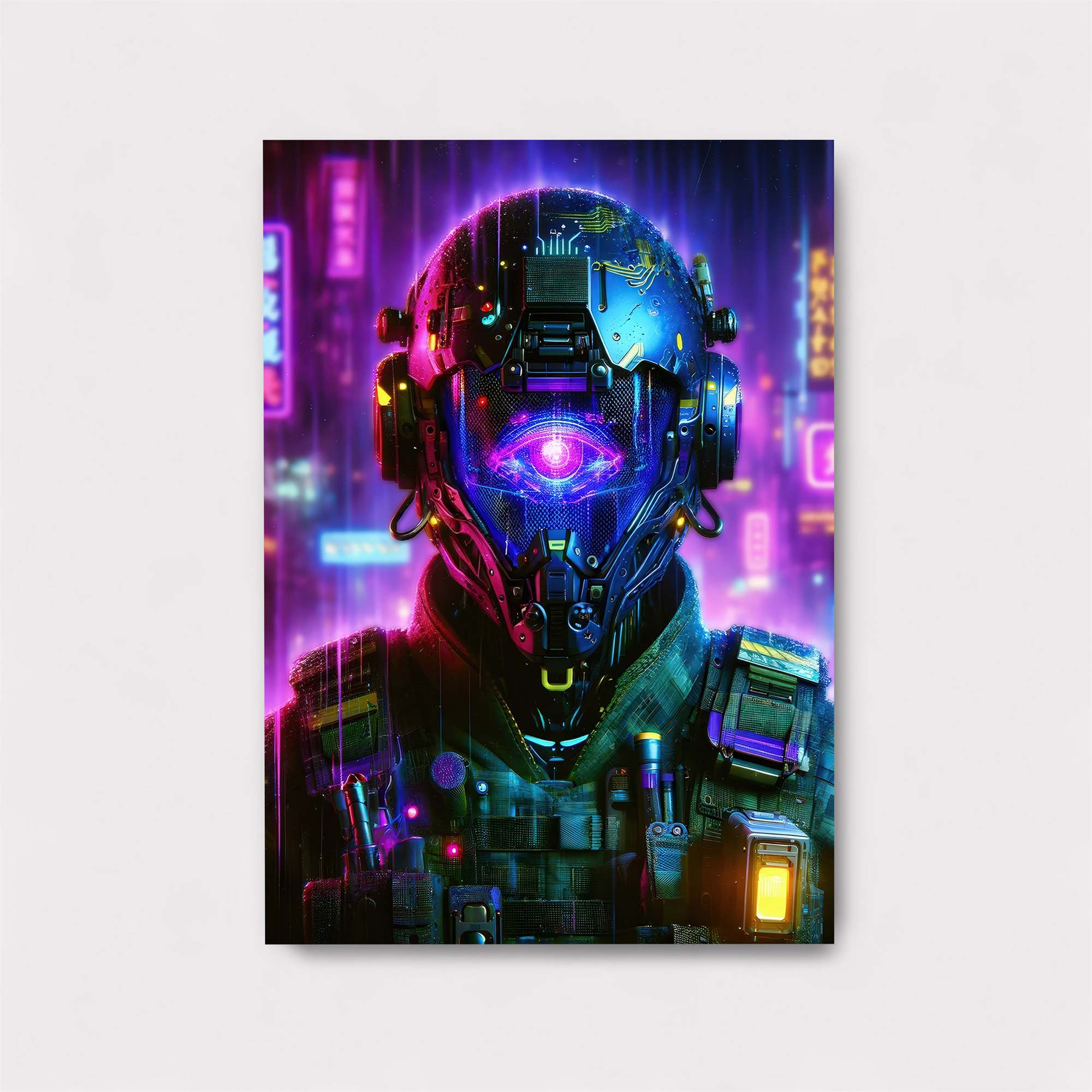 Neon Sentinel Safe Wall Magnetic / M