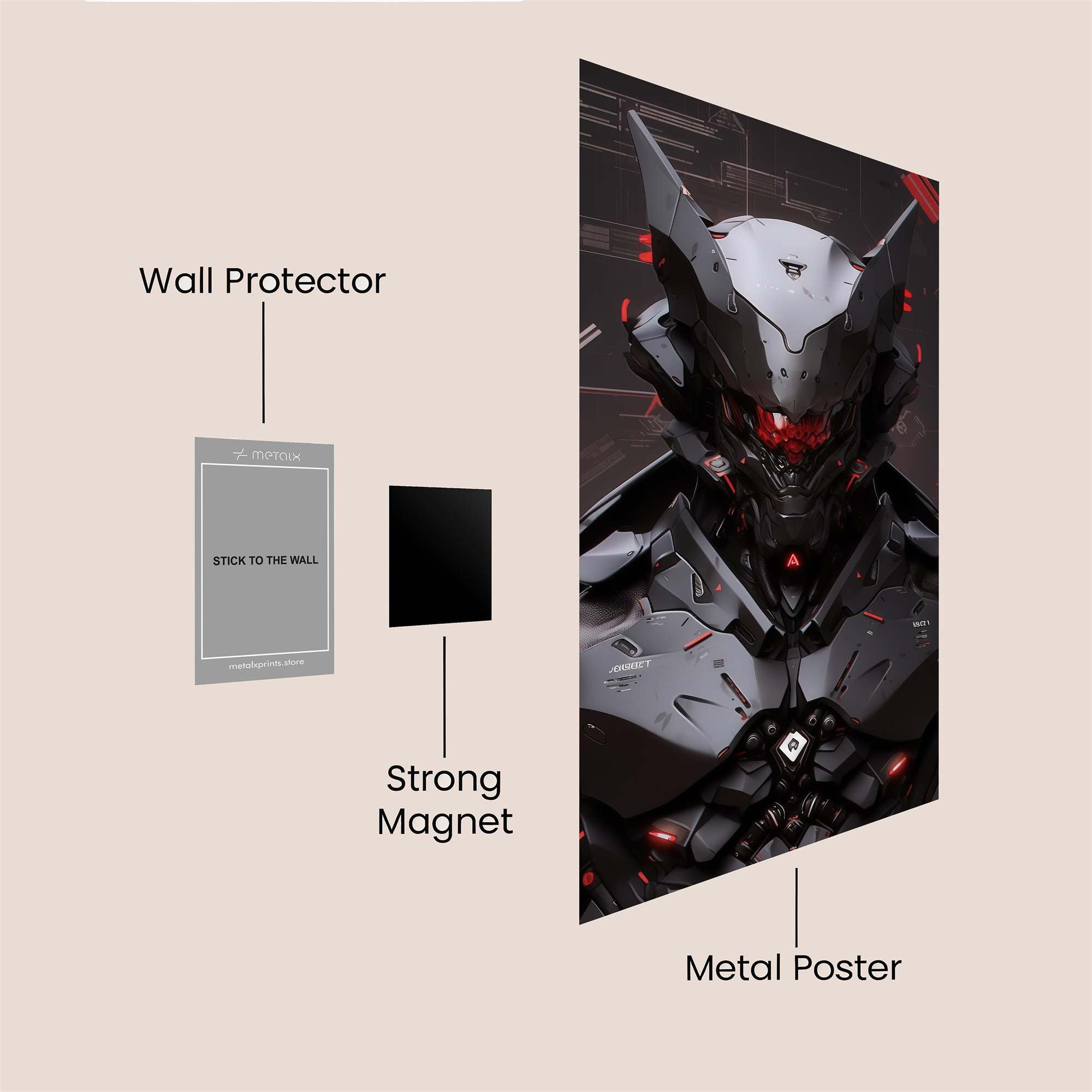 Cyber Menace Safe Wall Magnetic / M