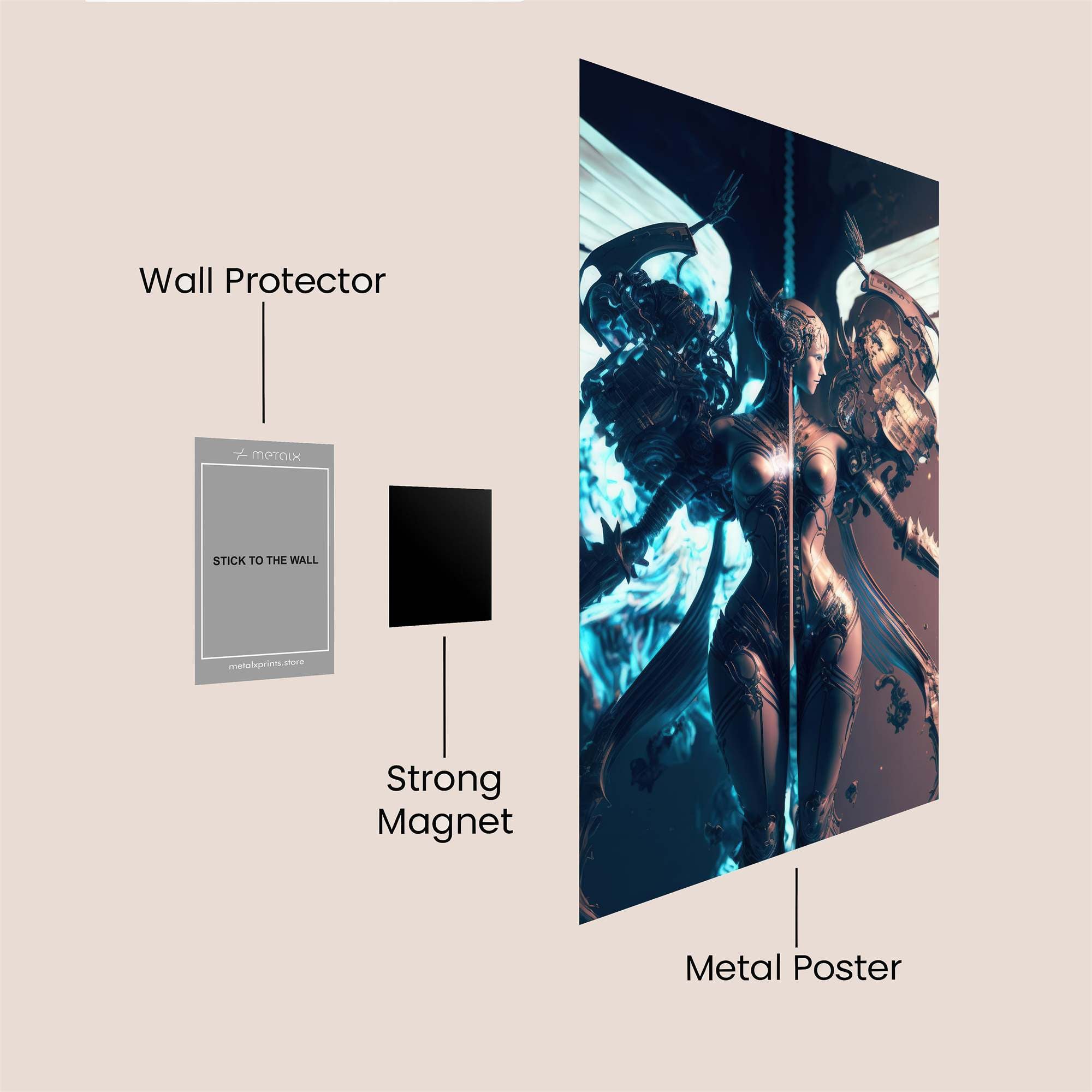 Angel Duality Safe Wall Magnetic / M