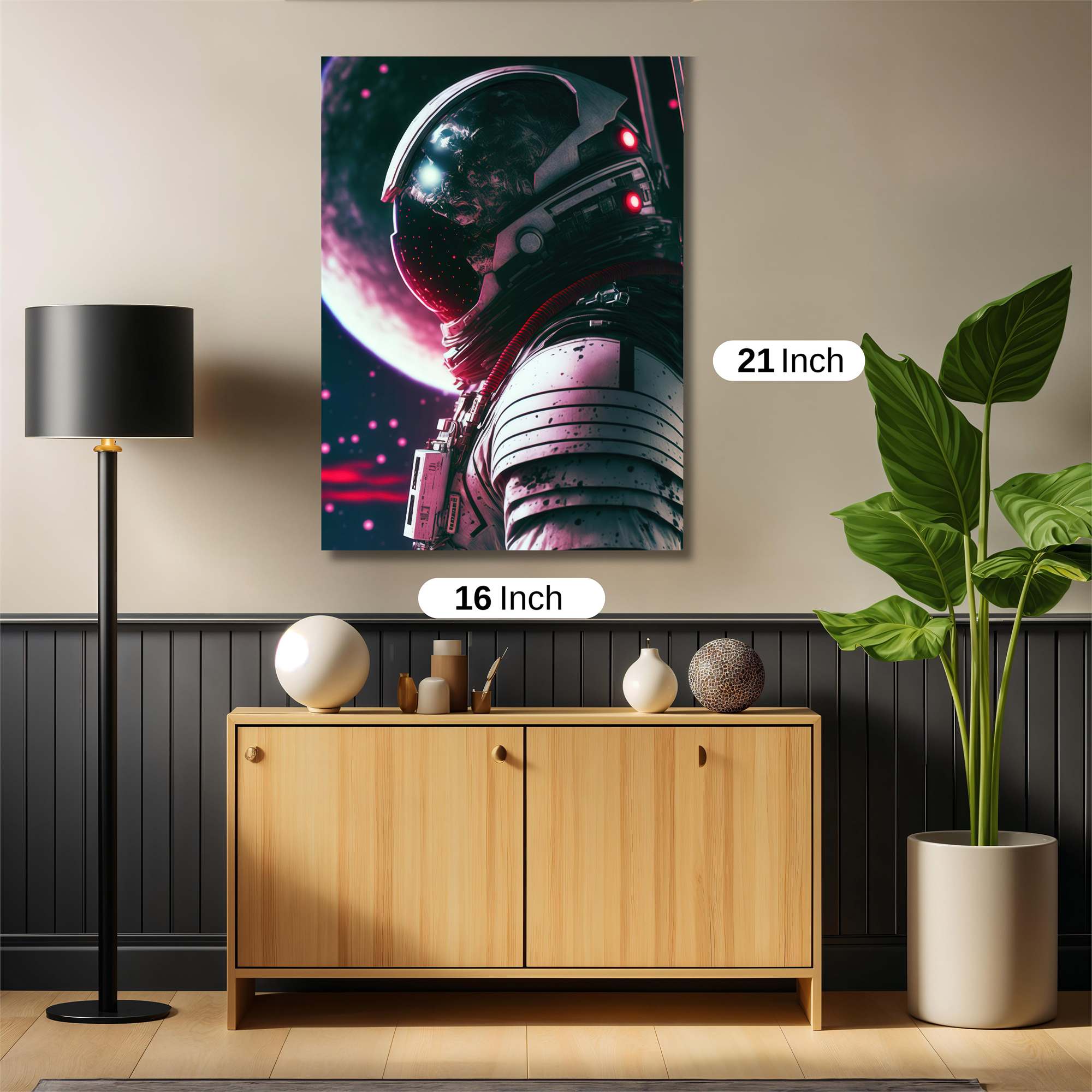 Astronaut Enigma Safe Wall Magnetic / M