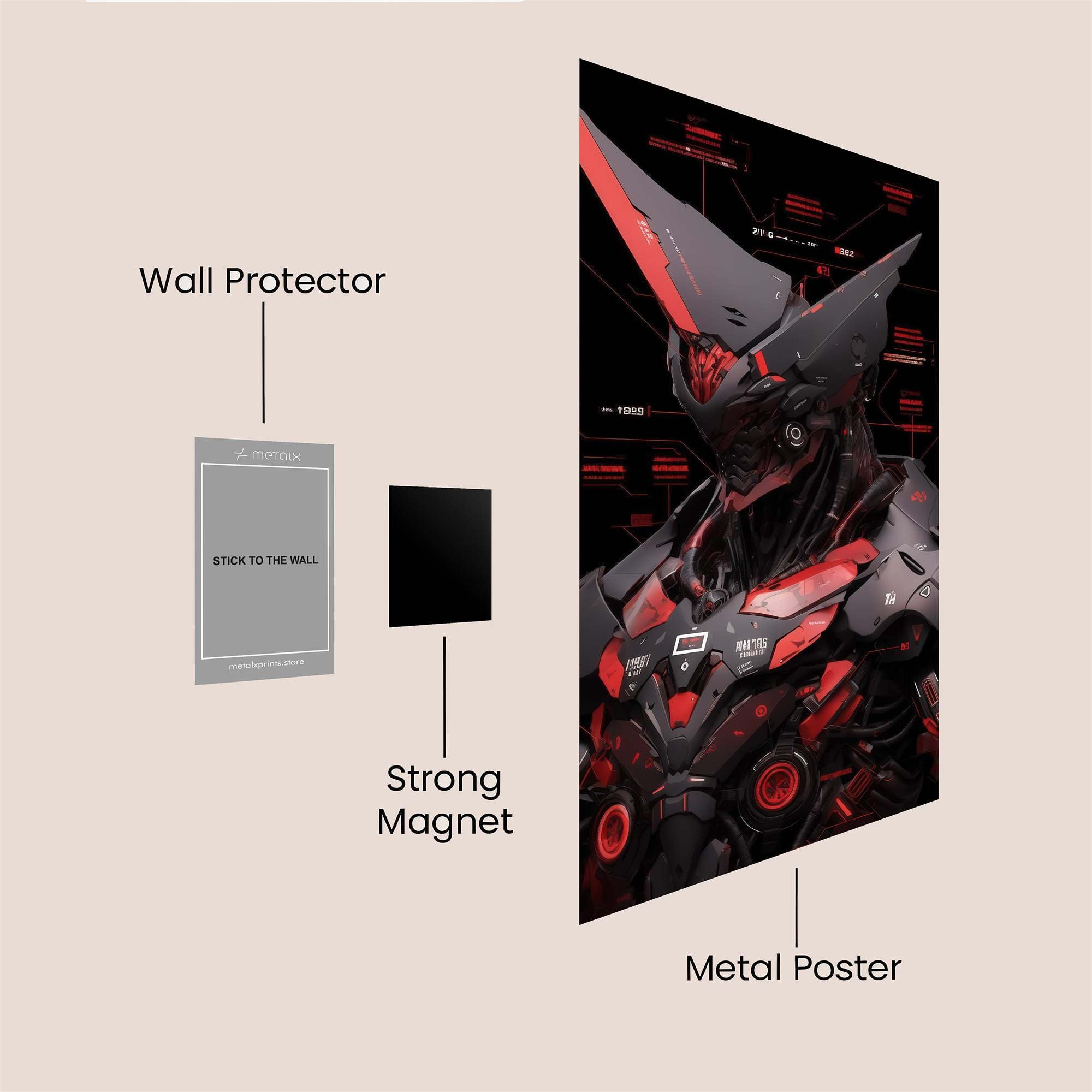 Cyber Fury Safe Wall Magnetic / M
