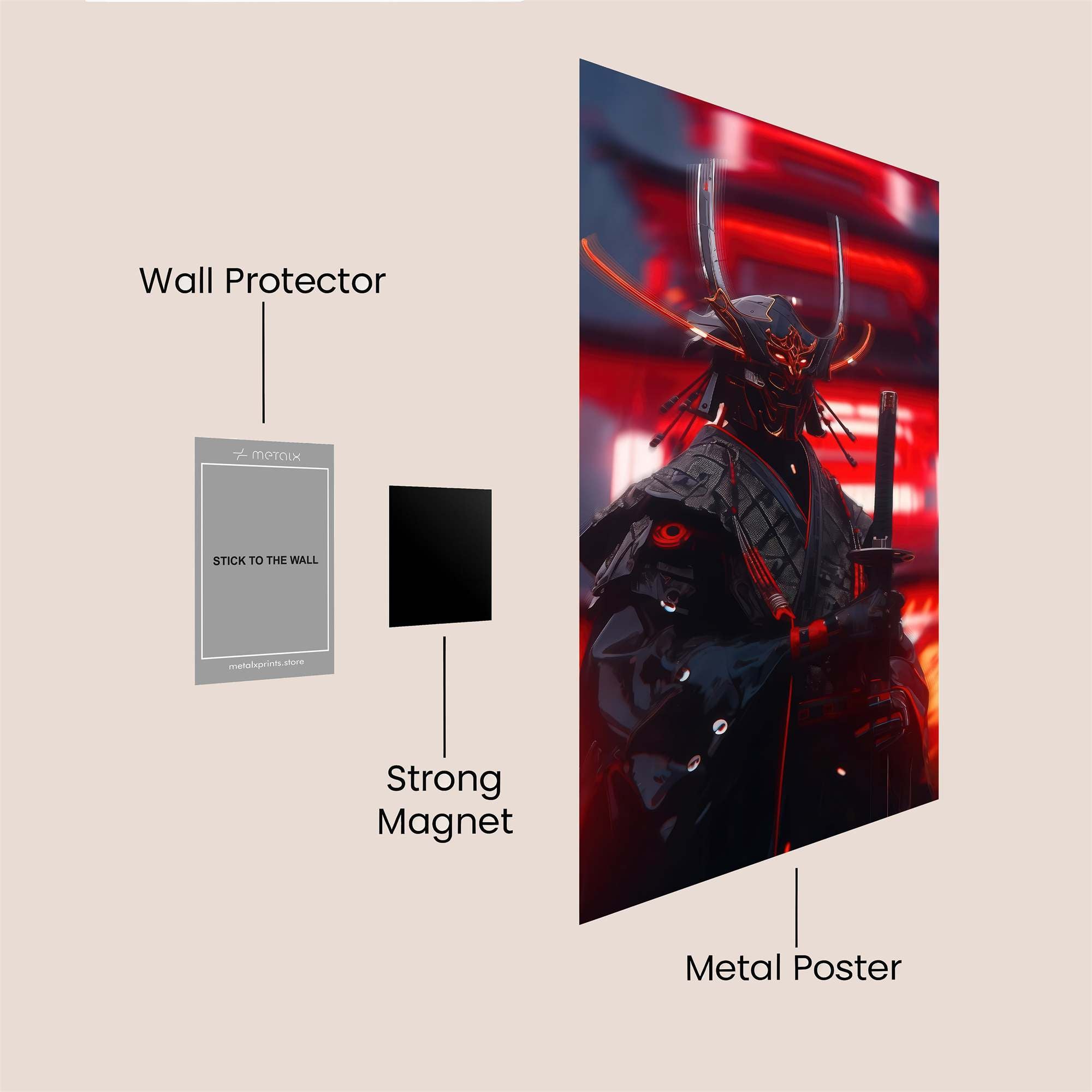 Samurai Serenity Safe Wall Magnetic / M