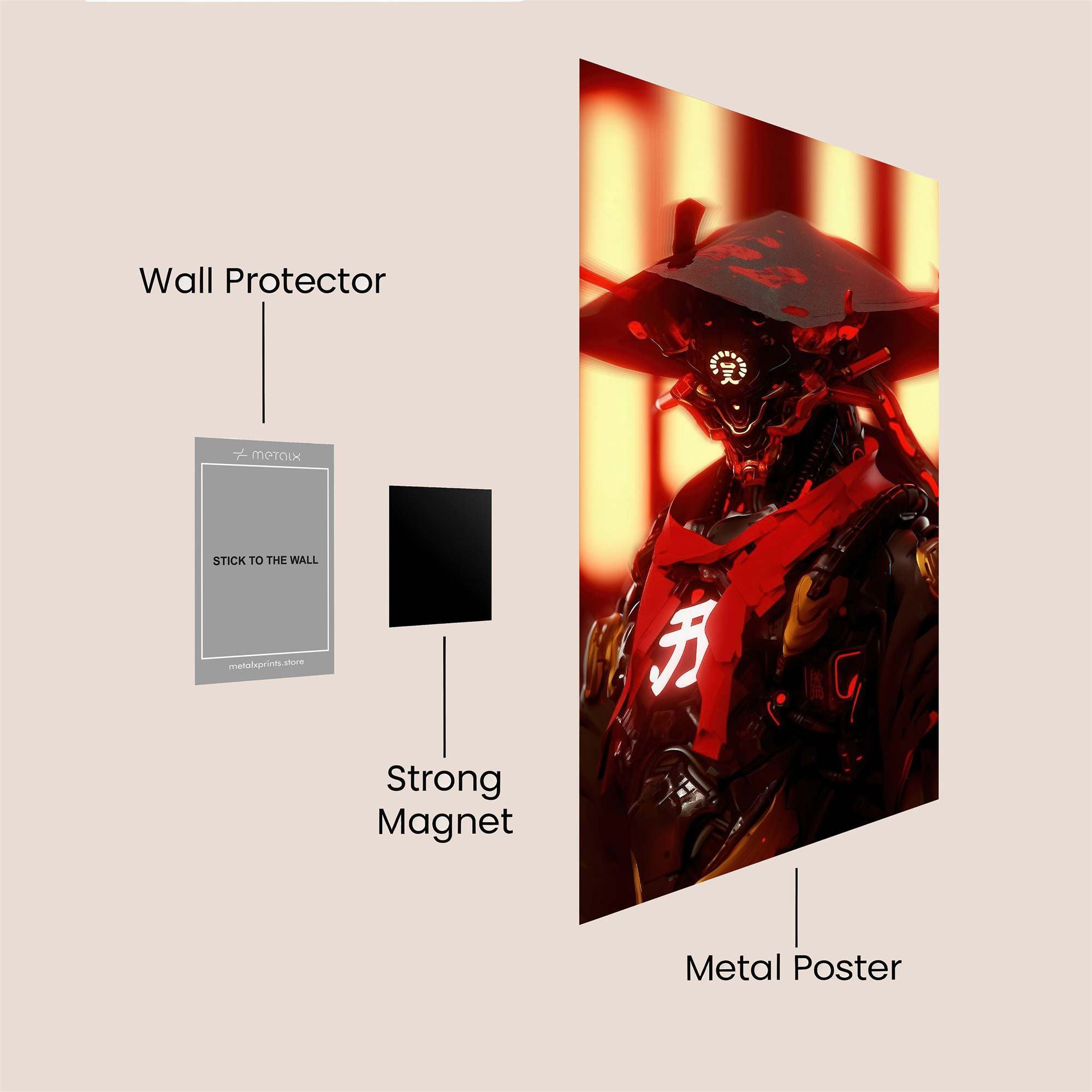 Cyber Ronin Safe Wall Magnetic / M