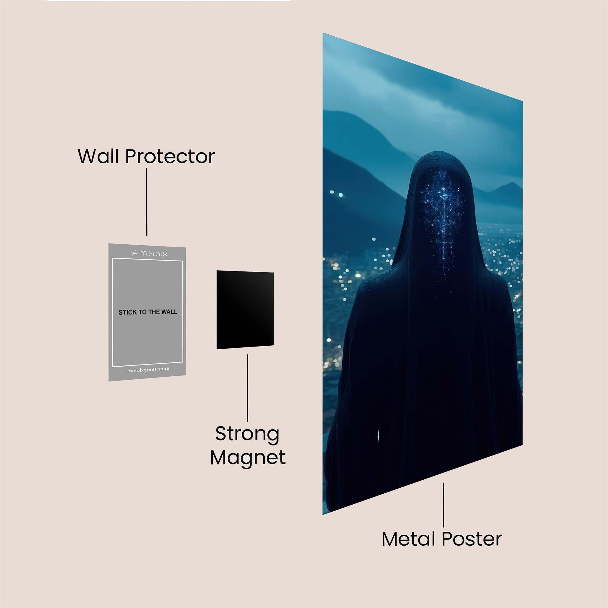 Knight Ablaze Safe Wall Magnetic / M