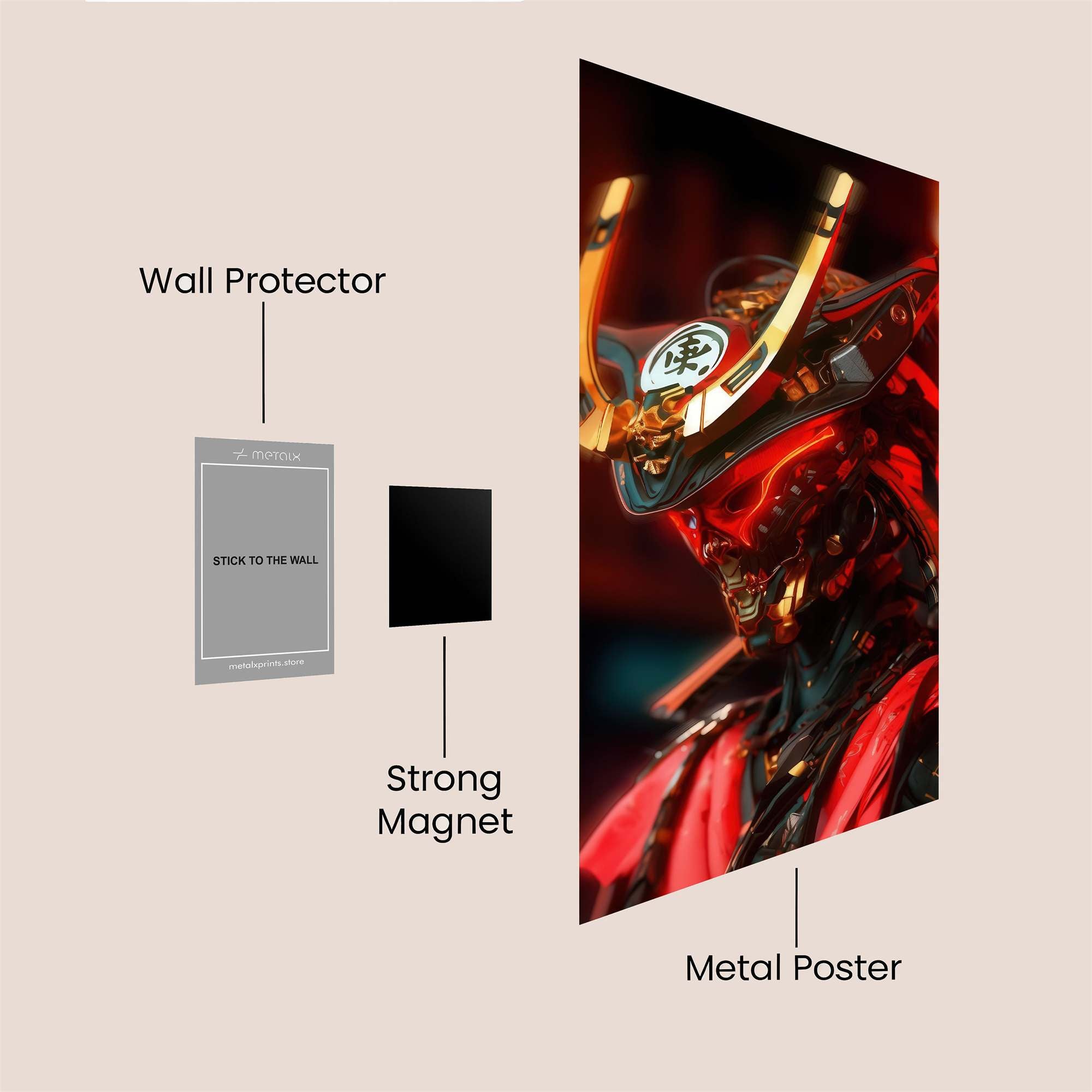 Samurai Fury Safe Wall Magnetic / M