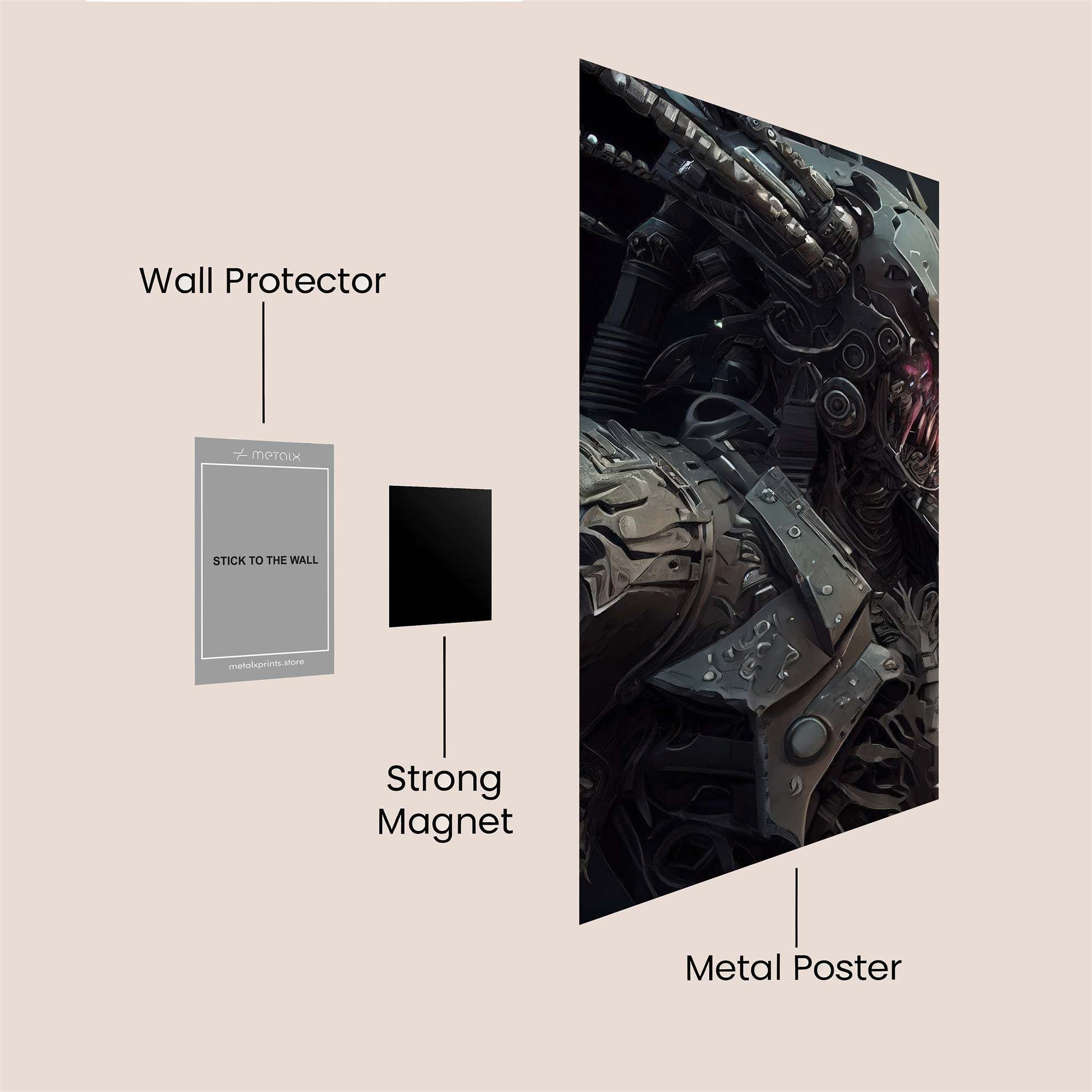Predator Menace Safe Wall Magnetic / M
