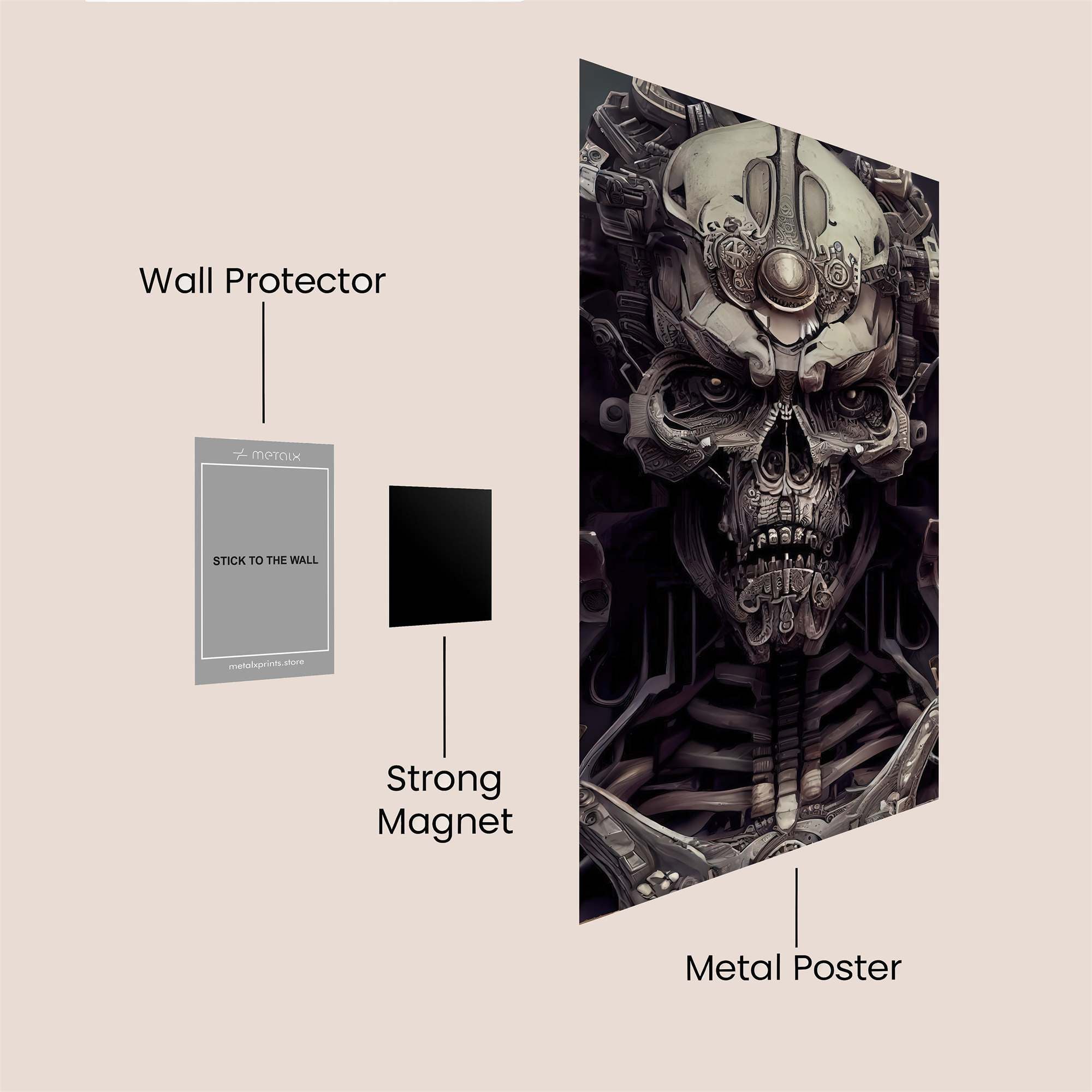 Necro Samurai Safe Wall Magnetic / M