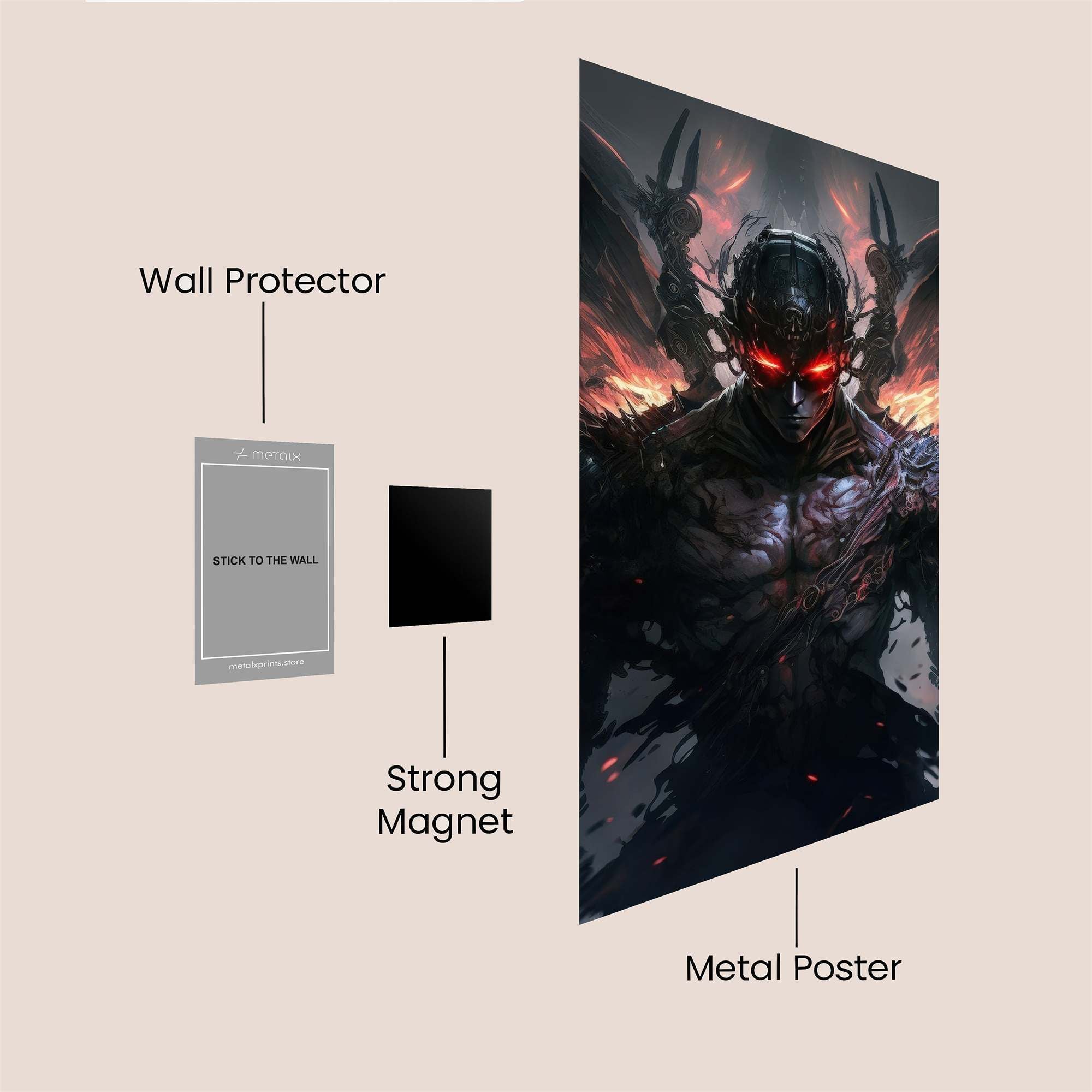 Demon Ascendant Safe Wall Magnetic / M