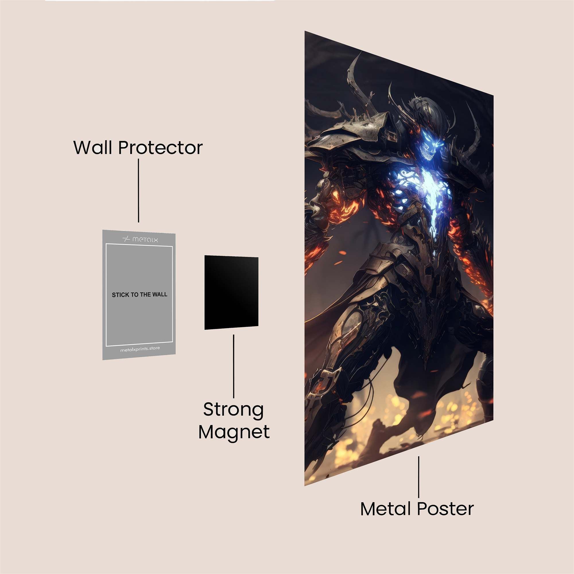 Demon Rage Safe Wall Magnetic / M