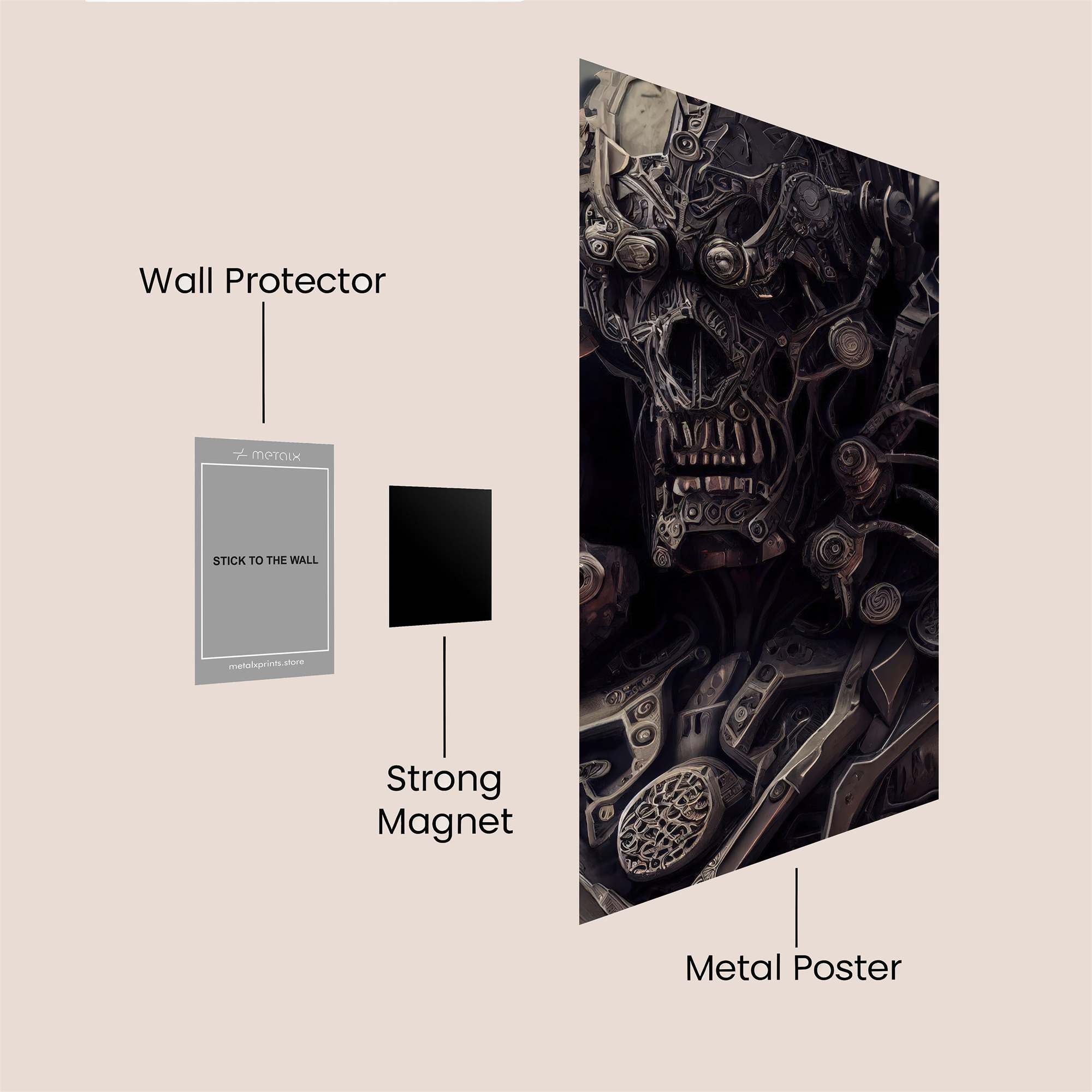 Necron Gloom Safe Wall Magnetic / M
