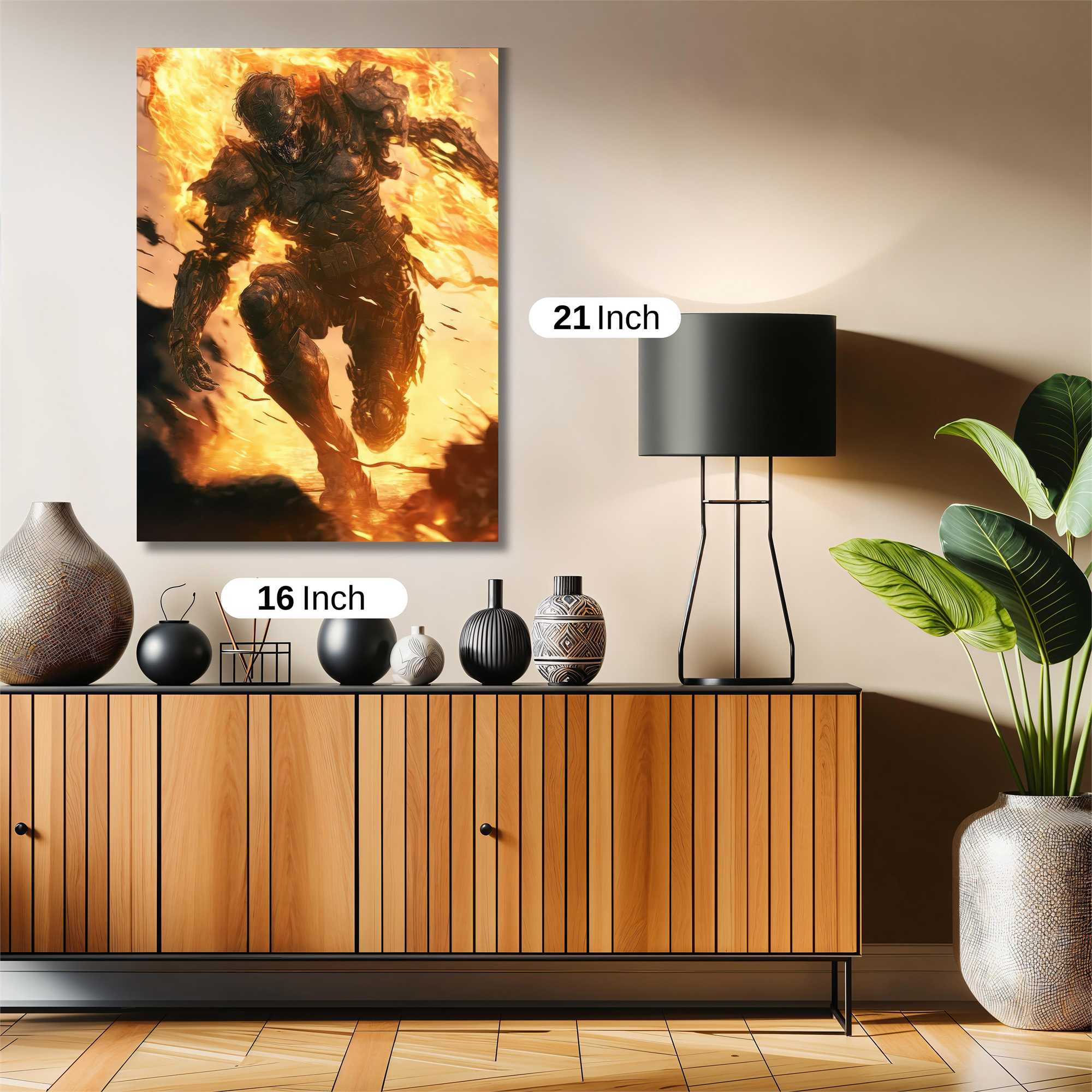 Inferno Warrior Safe Wall Magnetic / M