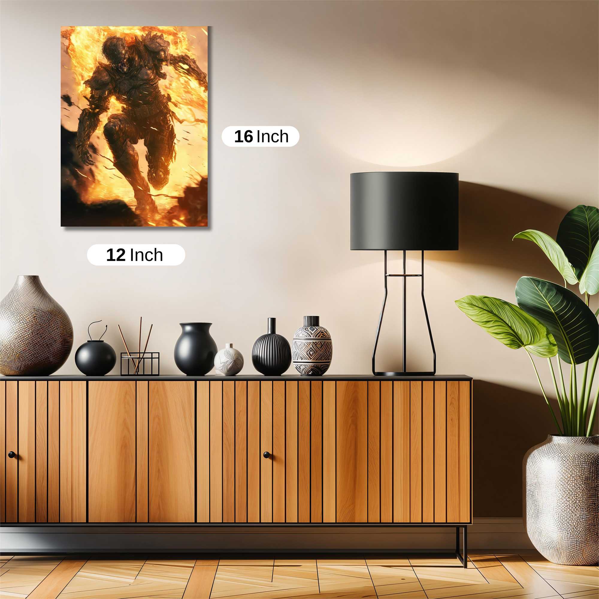 Inferno Warrior Safe Wall Magnetic / M