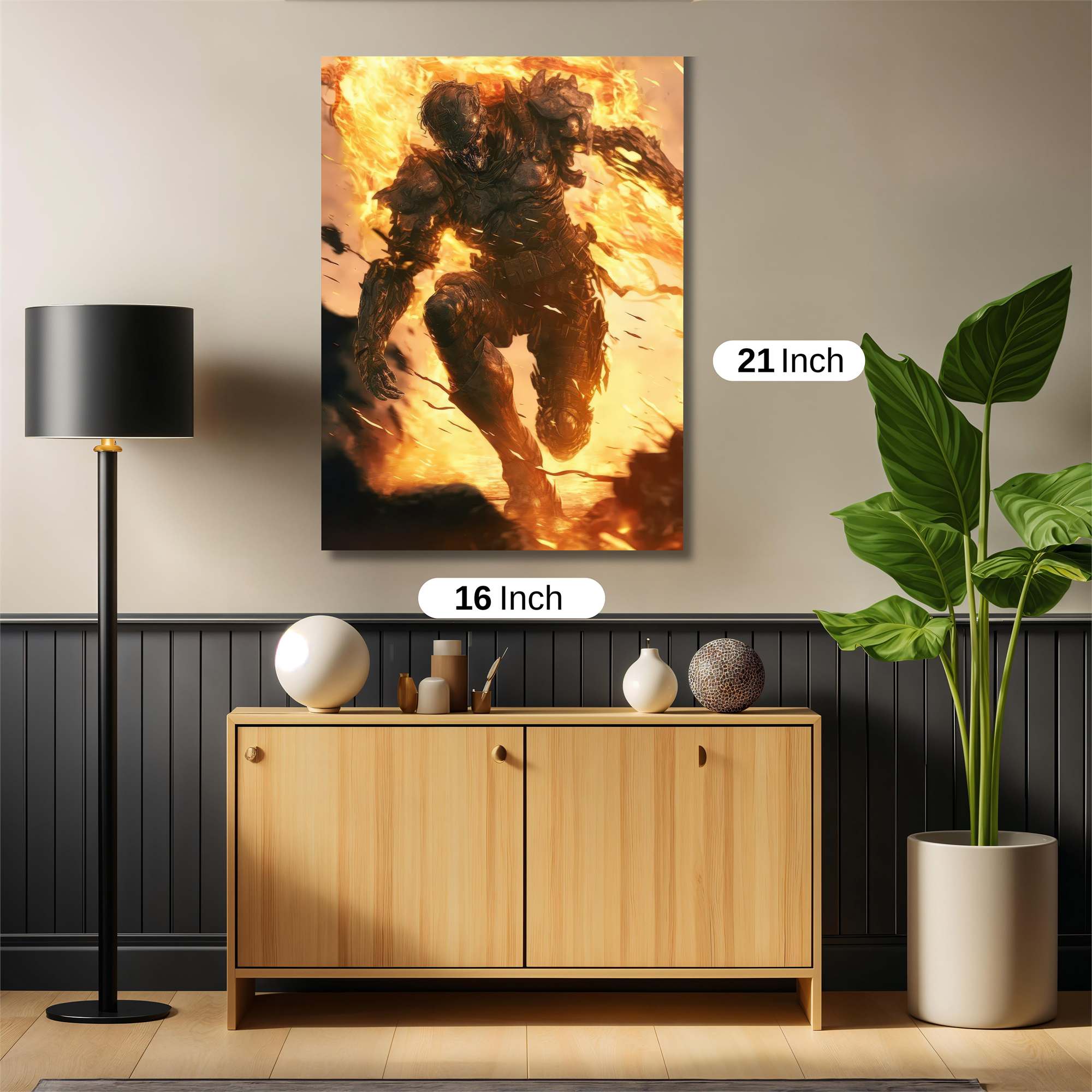 Inferno Warrior Safe Wall Magnetic / M