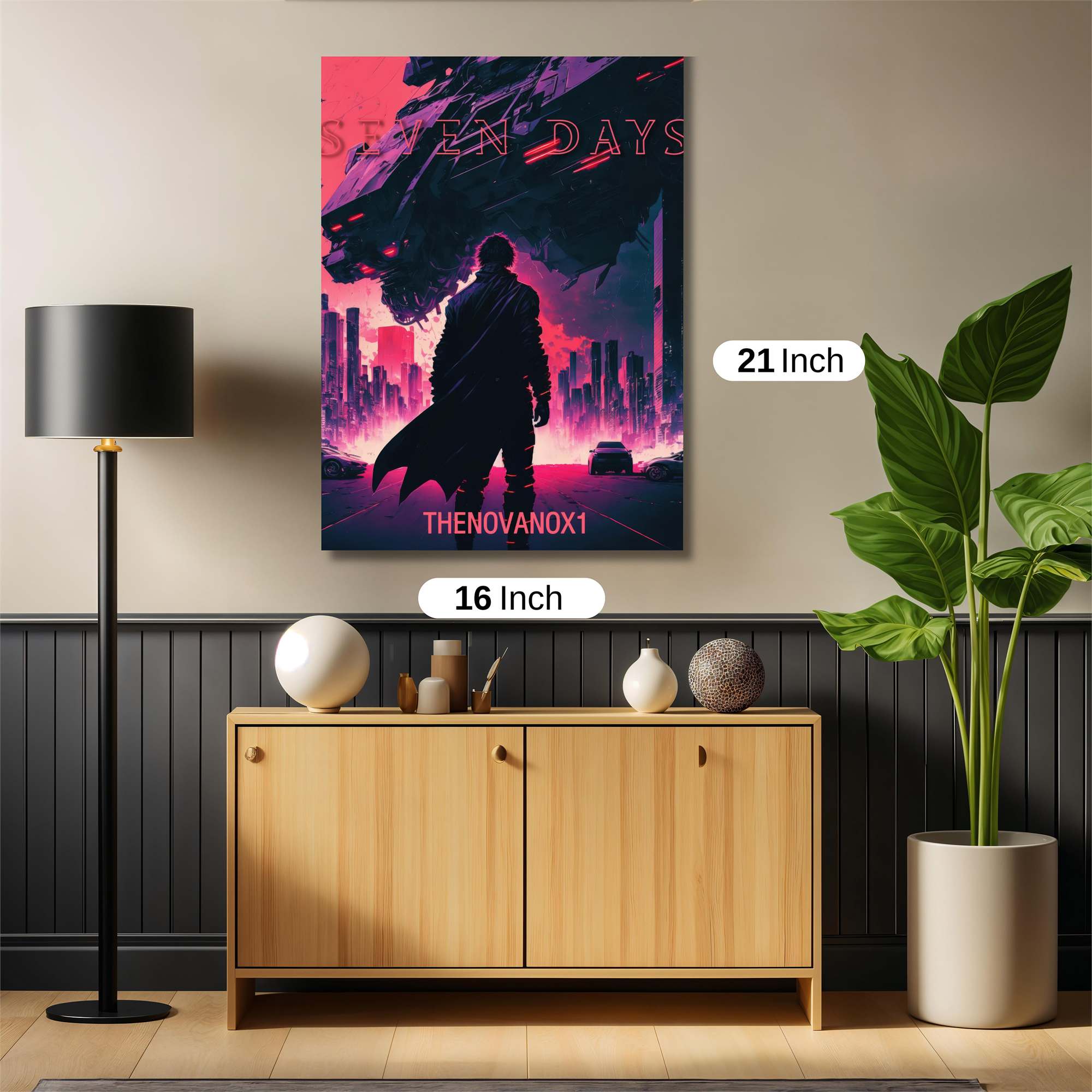 Cyber Dawn Safe Wall Magnetic / M