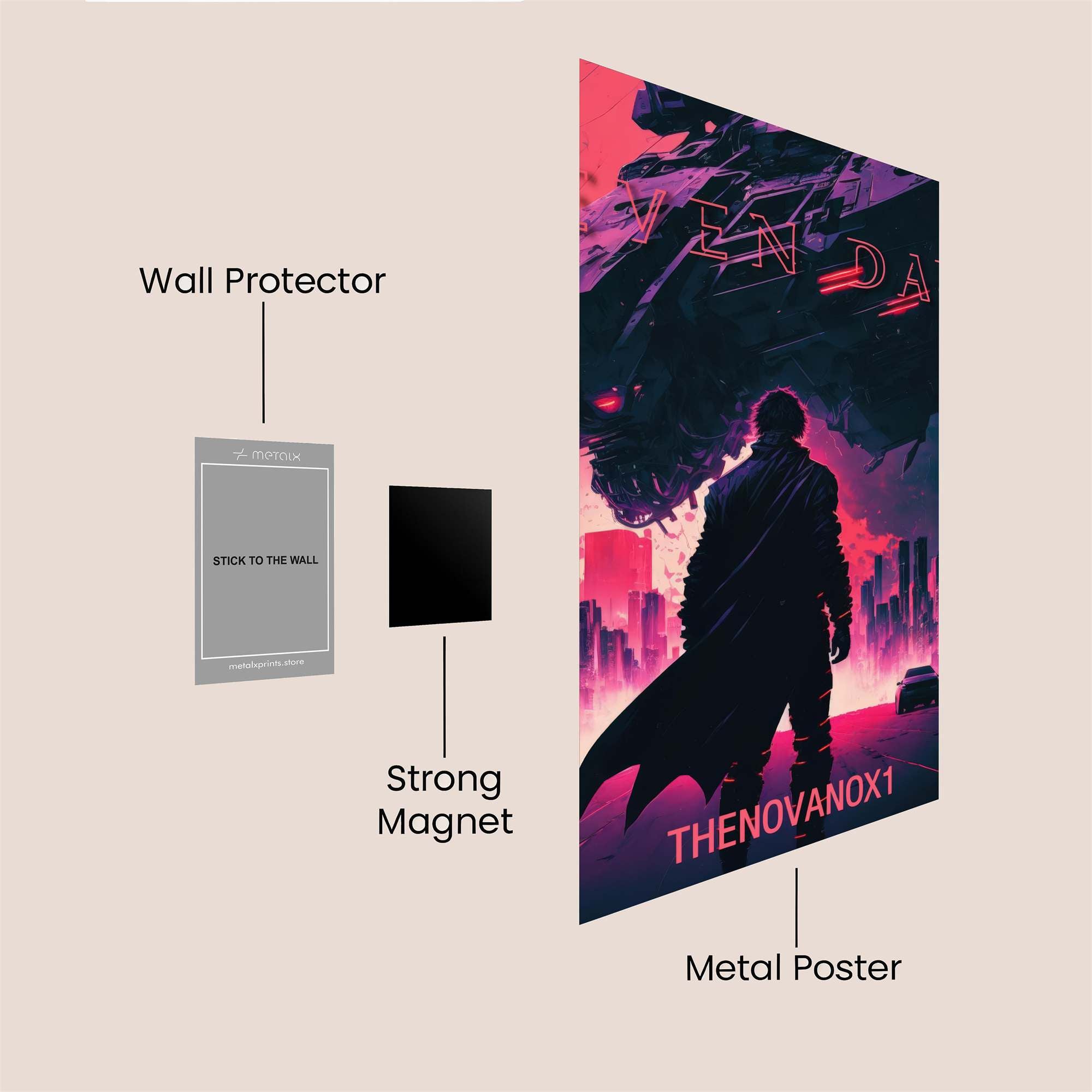 Cyber Dawn Safe Wall Magnetic / M
