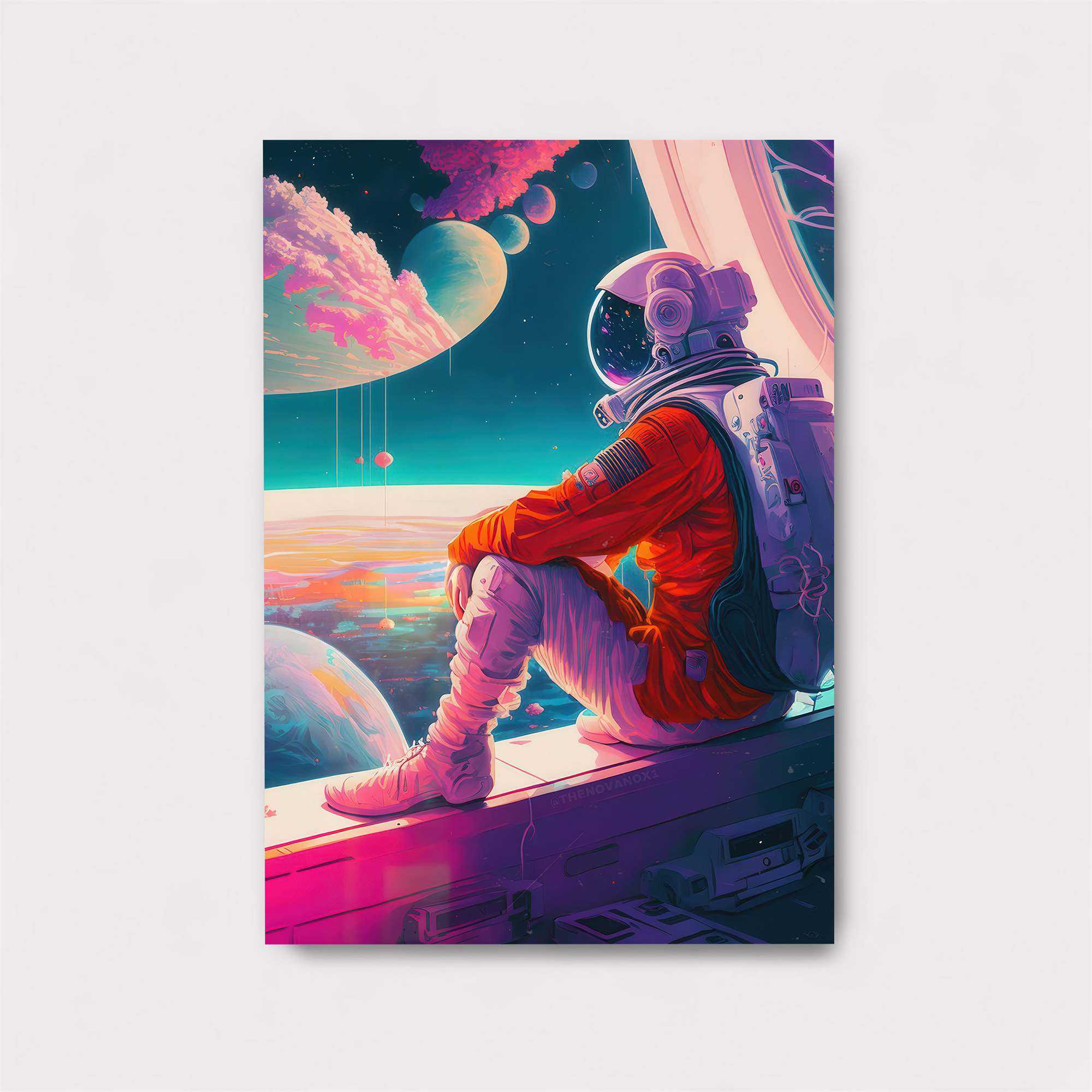 Astronaut Dreamscape Safe Wall Magnetic / M