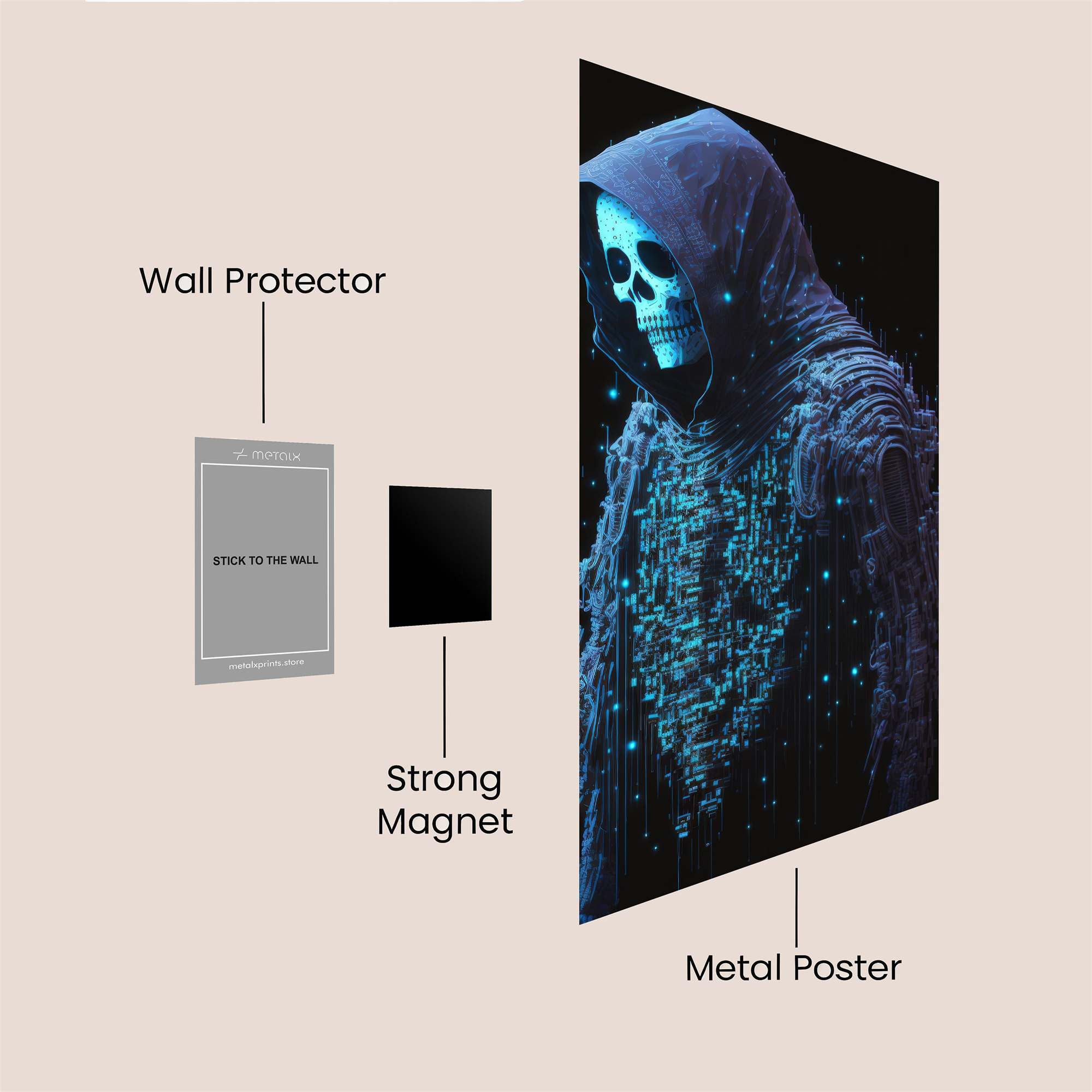Grim Elegance Safe Wall Magnetic / M