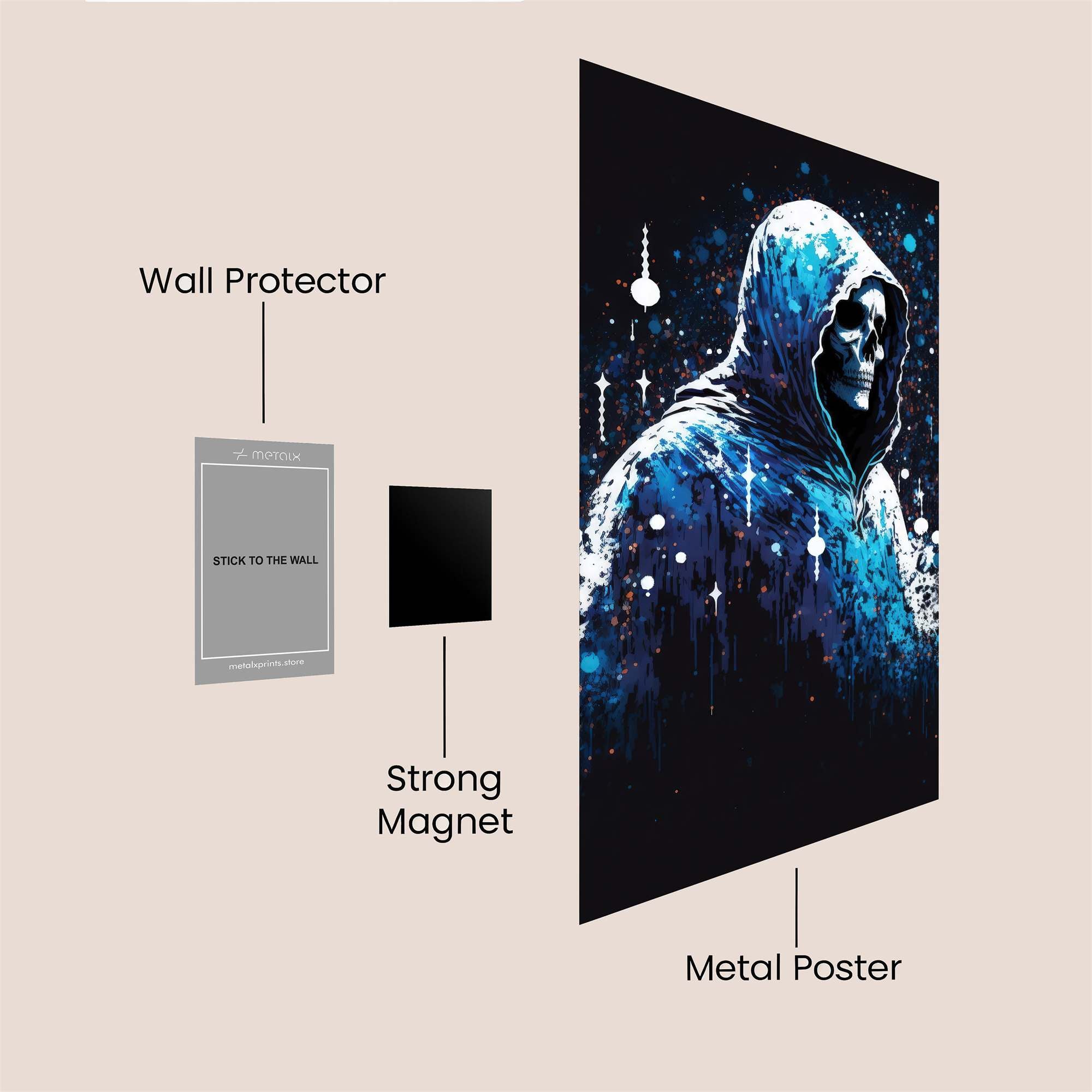 Grim Solitude Safe Wall Magnetic / M