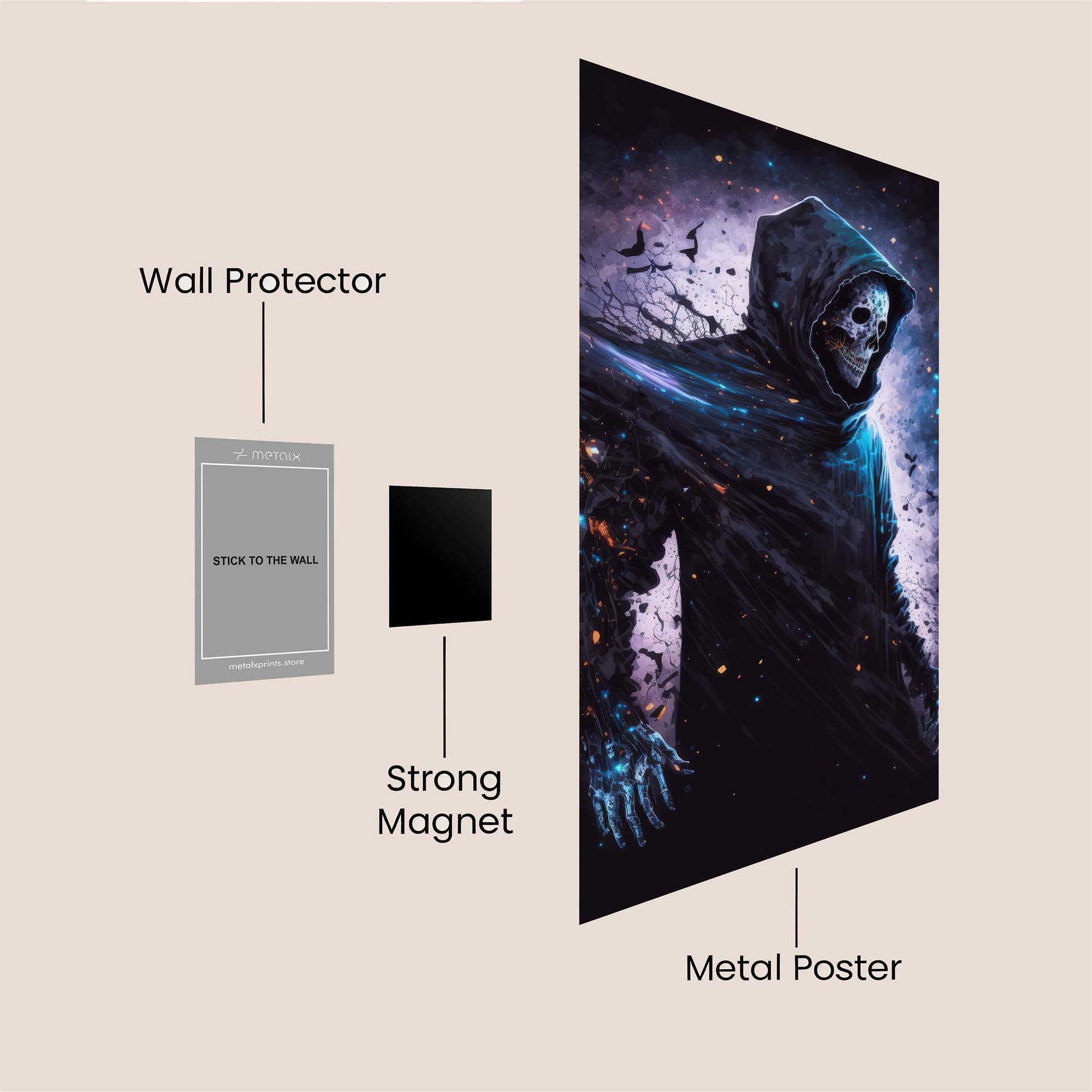 Grim Eruption Safe Wall Magnetic / M