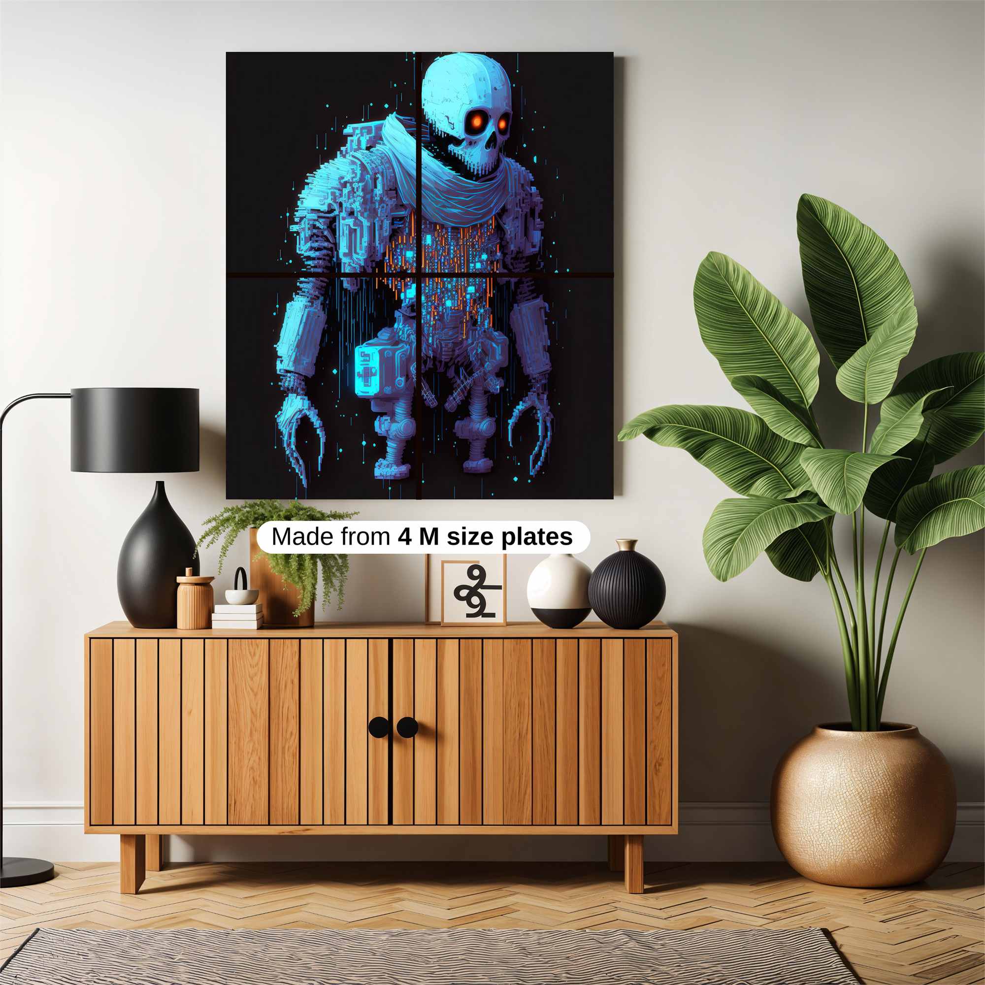 Skull Eerie Safe Wall Magnetic / M