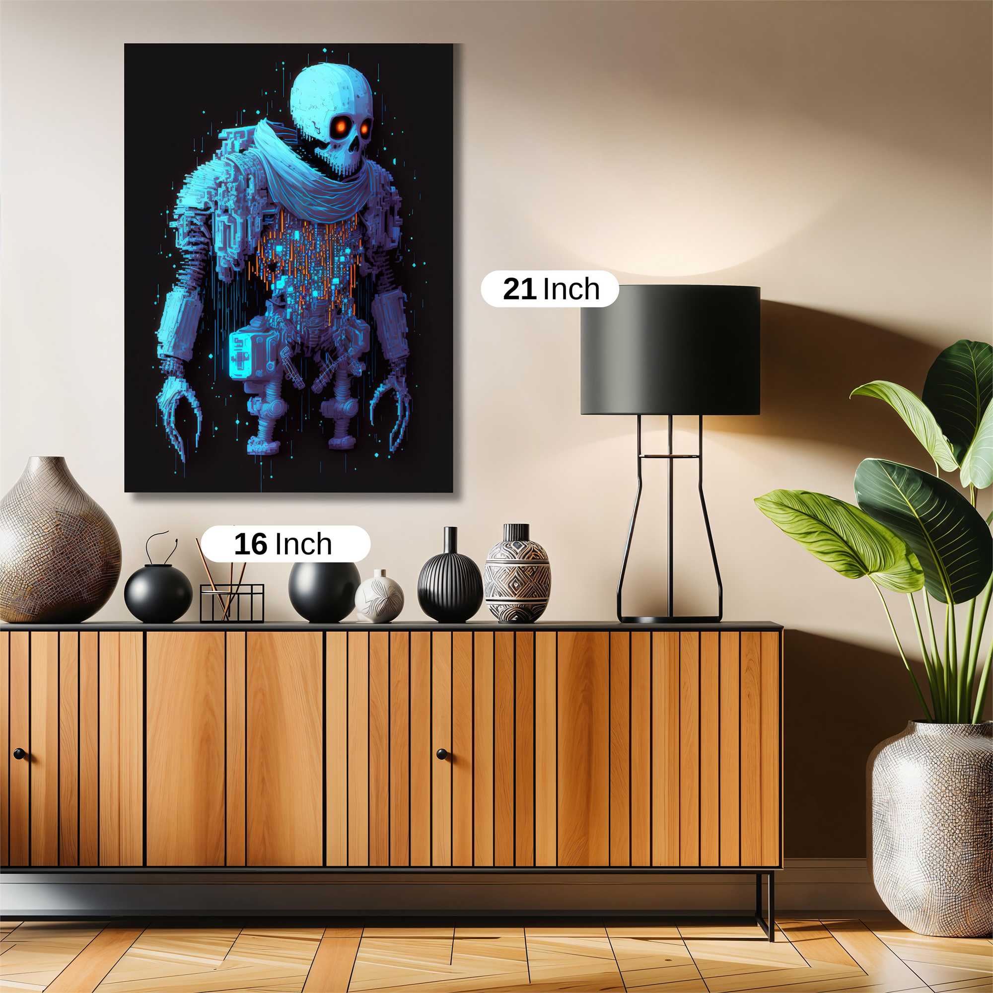 Skull Eerie Safe Wall Magnetic / M