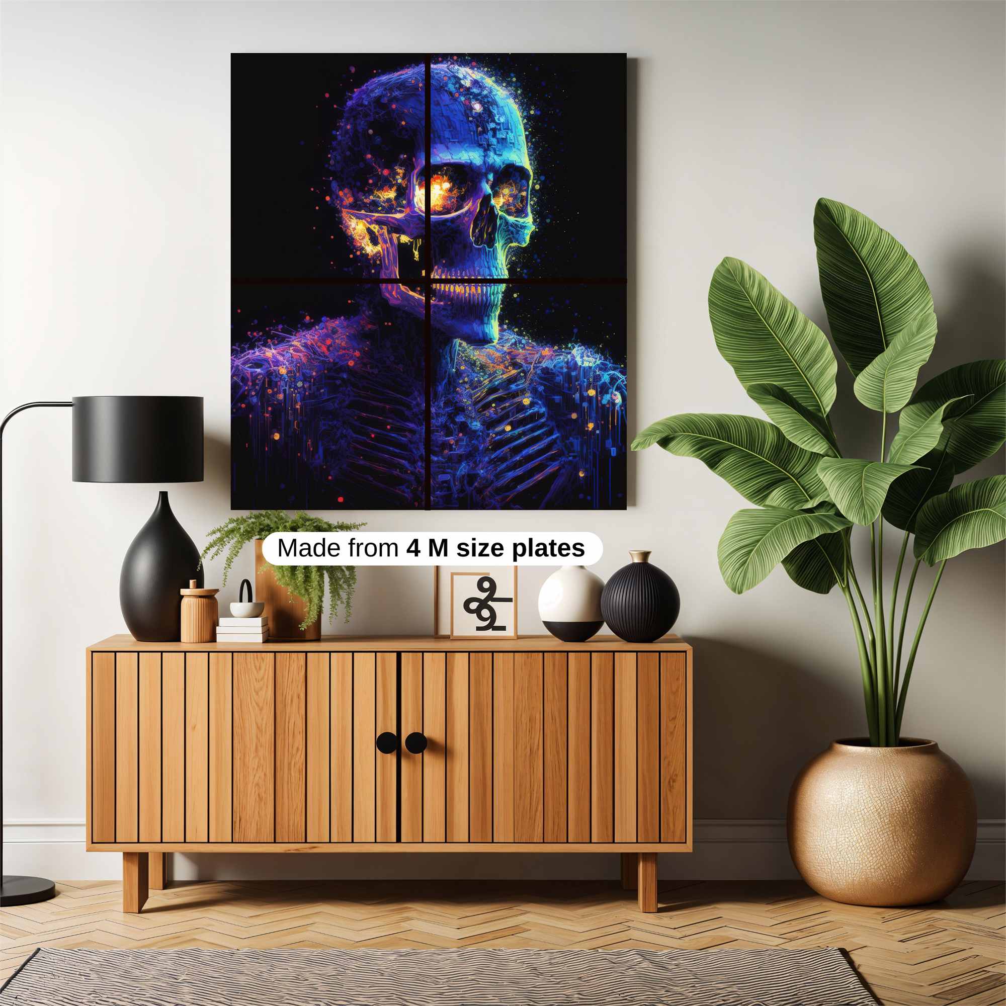 Skull Radiance Safe Wall Magnetic / M