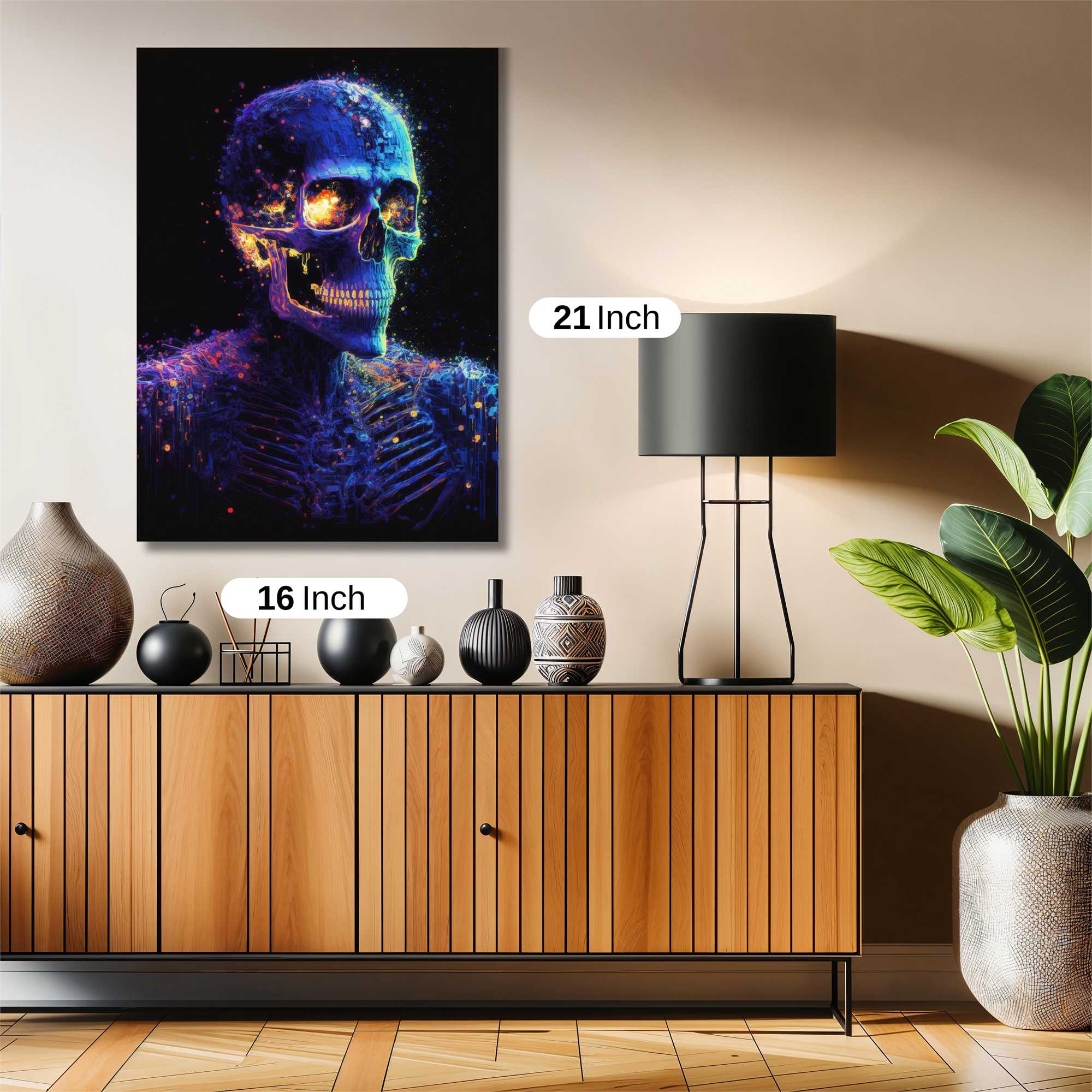 Skull Radiance Safe Wall Magnetic / M