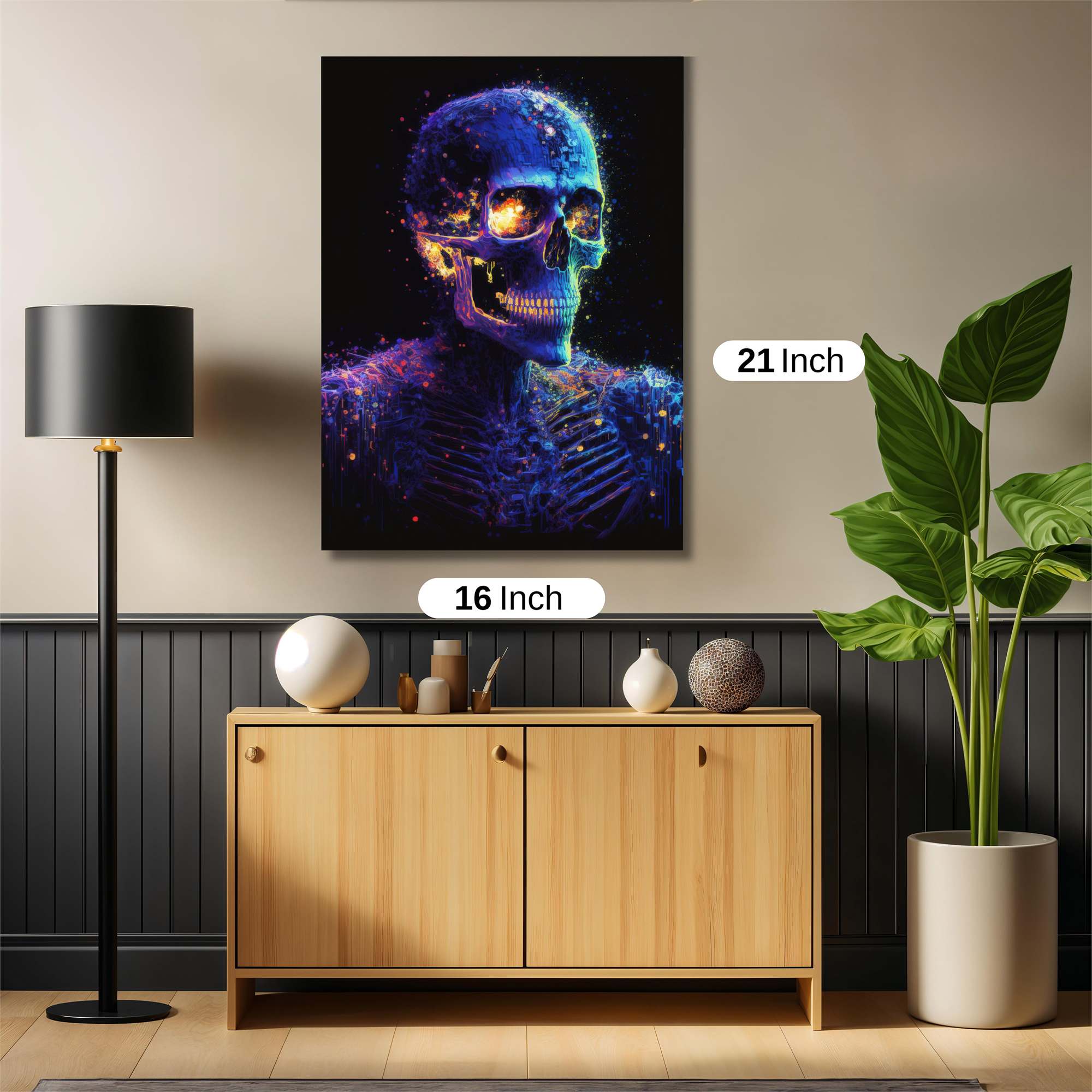 Skull Radiance Safe Wall Magnetic / M